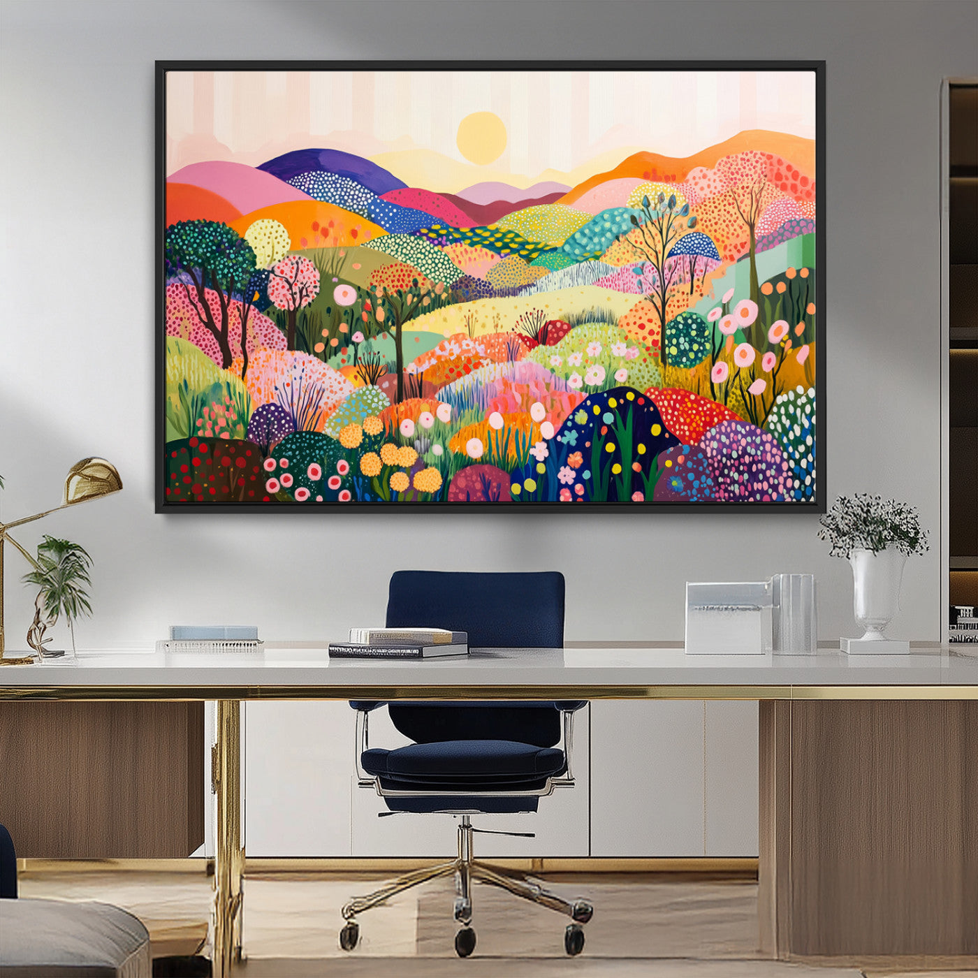 MGV-FC-36X24 - Yayoi Kusama 1986 Wall Art Print – Yayoi Kusama Wabi Sabi Japanese Wall Art Print - Vibrant Abstract