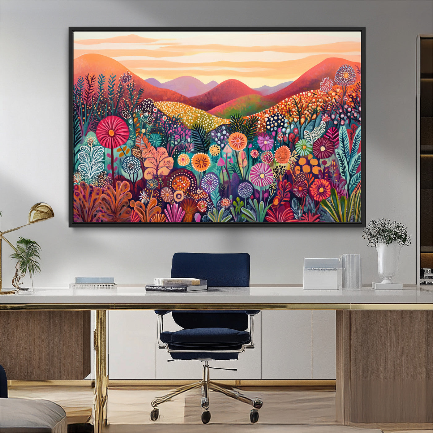 MGV-FC-36X24 - Yayoi Kusama 1986 Wall Art Print – Yayoi Kusama Wabi Sabi Japanese Wall Art Print - Vibrant Abstract