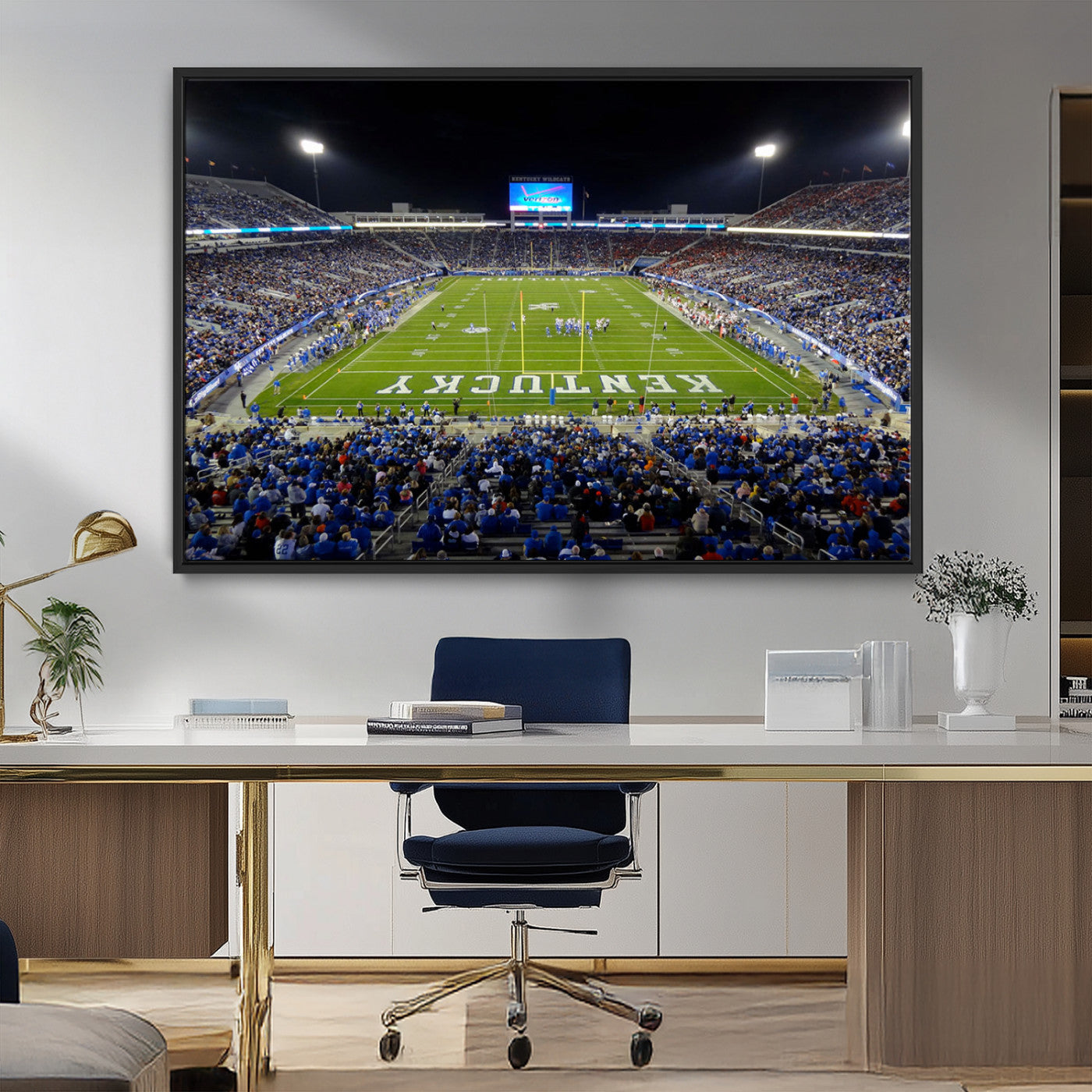 MGV-FC-36X24 - Kroger Field Canvas Wall Art - Kentucky Stadium Wall Art Print - Sunset Football Stadium Wall Decor