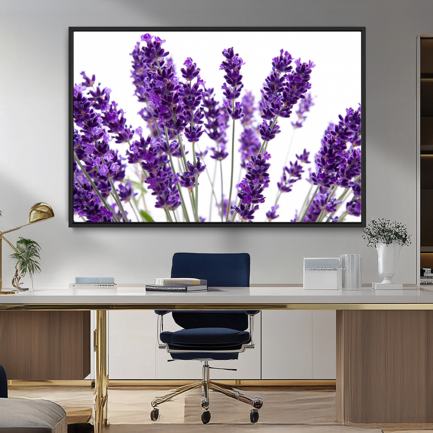MGV-FC-36X24 - Lavender Flower Wall Art Canvas Print