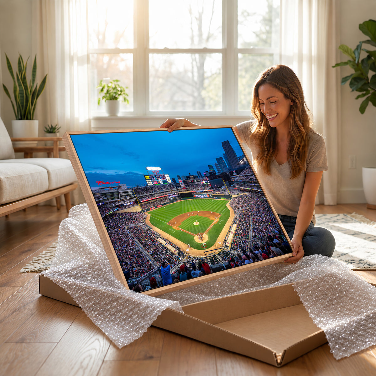 77273035-MGV-CV-36X24 - Target Field Stadium Wall Art Canvas Print, Minnesota Twins