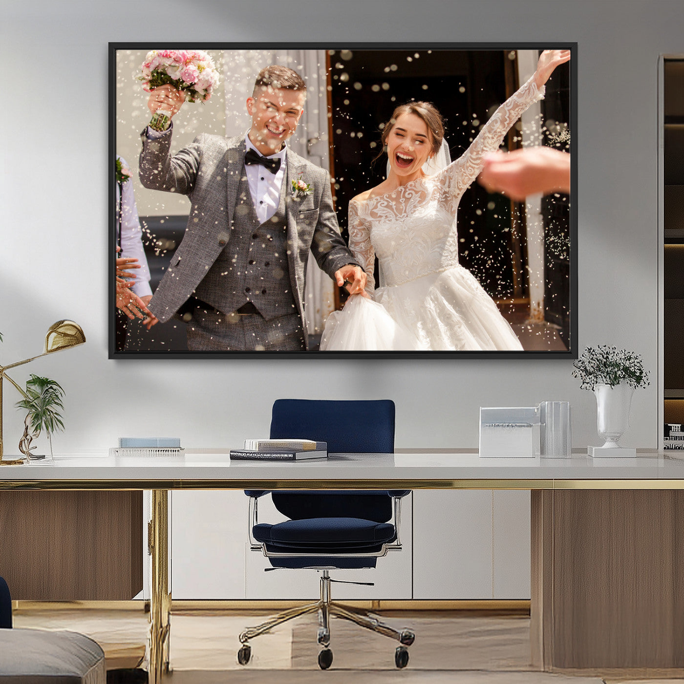 Framed Create Your Canvas Print - Personalized Wall Art for Home Decor Wall Art Print, Create Your Own Photo Canvas Print