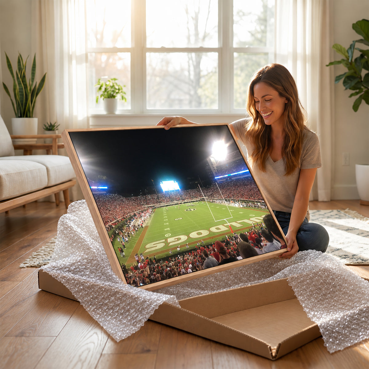 16230786-MGV-CV-36X24 - Dooley Stadium Wall Art, Sports Arena Panoramic Canvas
