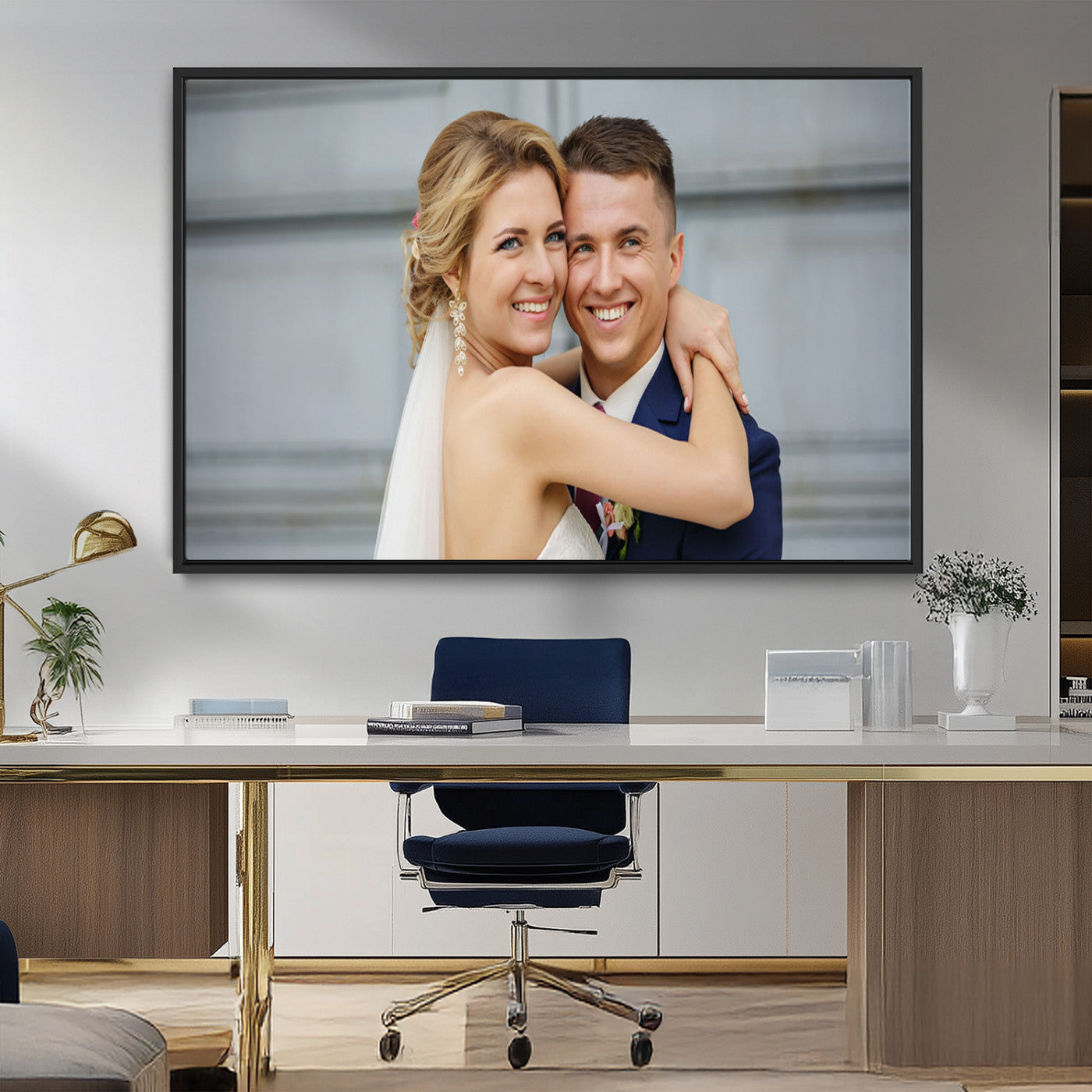 MGV-FC-36X24 - Create Your Own Photo Framed Canvas Print - Custom Personalized Wall Art Print for Gift