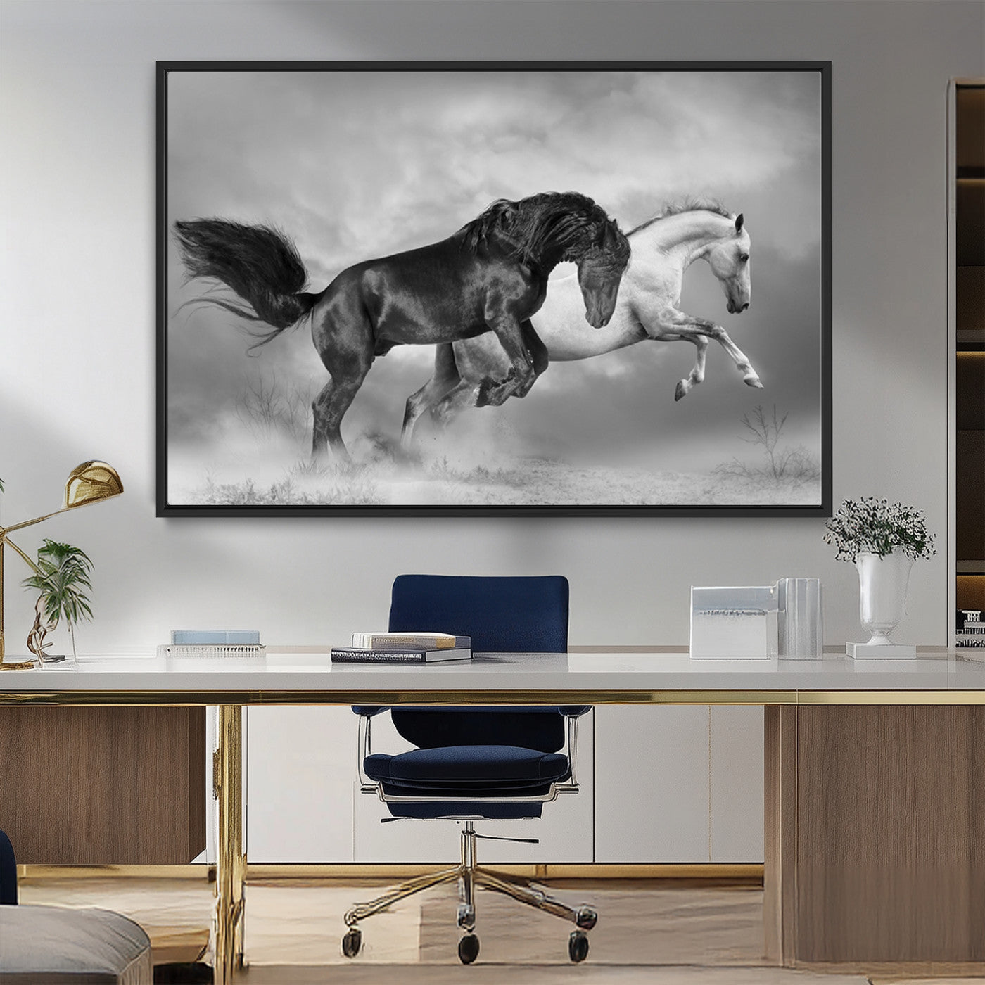MGV-FC-36X24 - Wild Horses Wall Art Canvas Print