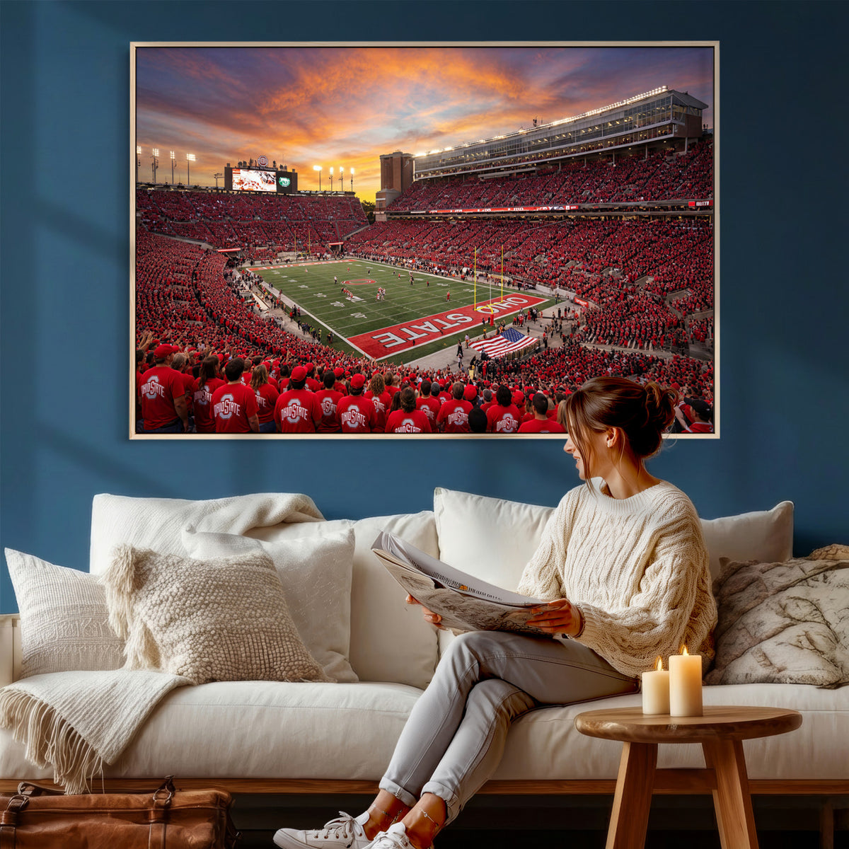 73119077-MGV-CV-36X24 - Stadium Wall Art Canvas Print