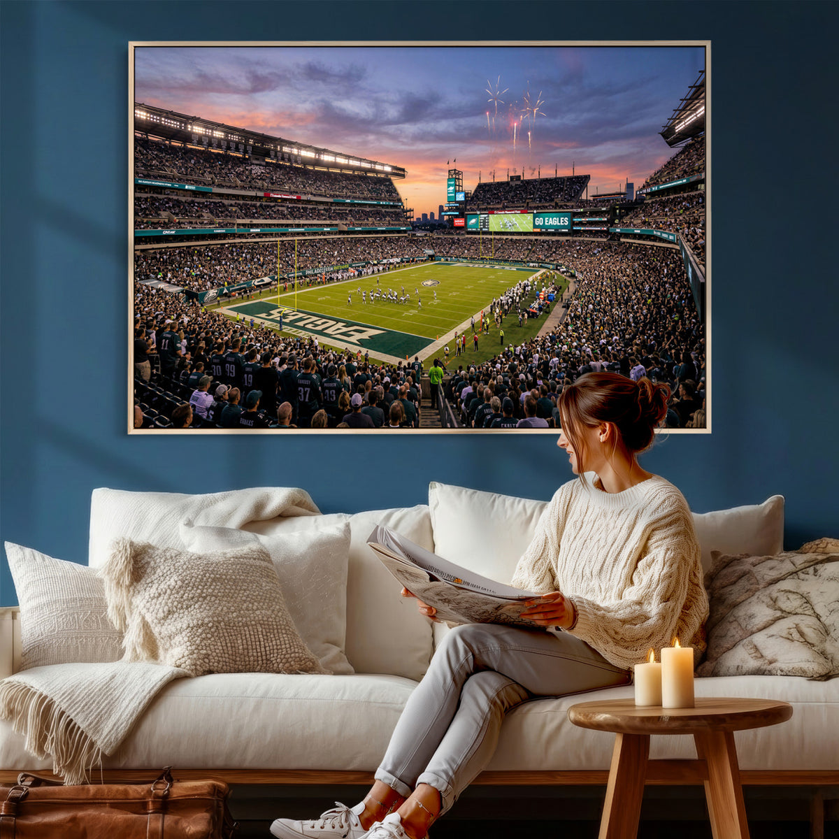 15549432-MGV-CV-36X24 - Stadium Wall Art Canvas Print