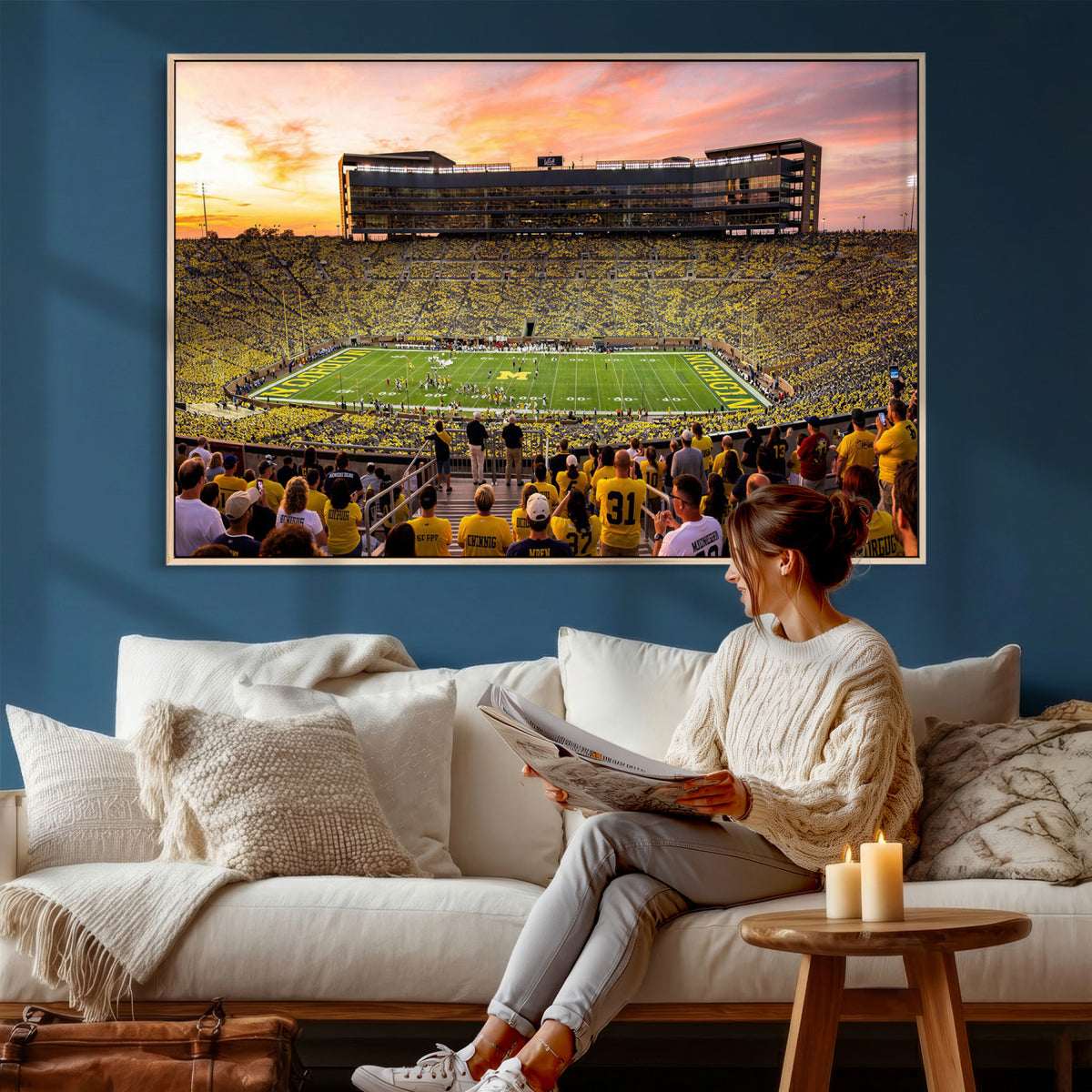 27265223-MGV-CV-36X24 - Stadium Wall Art Canvas Print