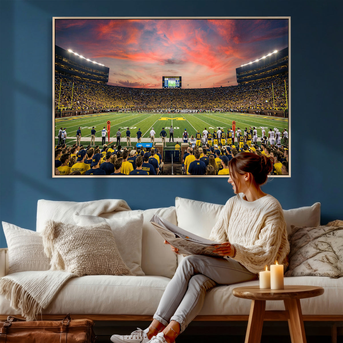 47185949-MGV-CV-36X24 - Stadium Wall Art Canvas Print