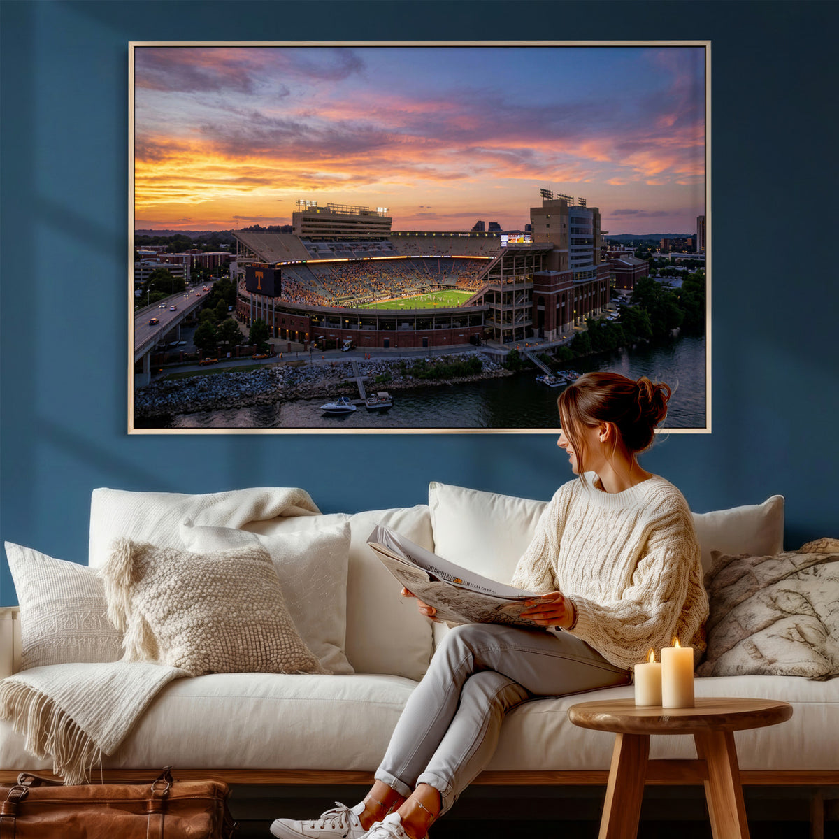 61093642-MGV-CV-36X24 - Stadium Wall Art Canvas Print