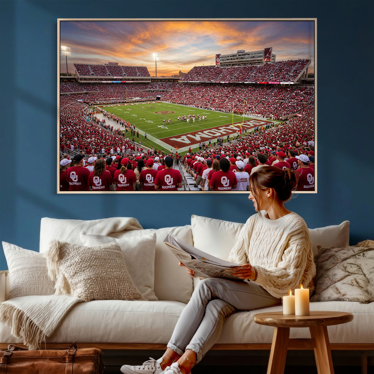 92718741-MGV-CV-36X24 - Stadium Wall Art Canvas Print