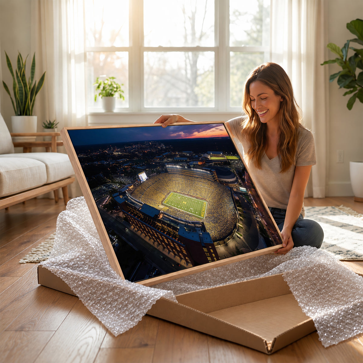 61127284-MGV-CV-36X24 - Stadium Wall Art Canvas Print