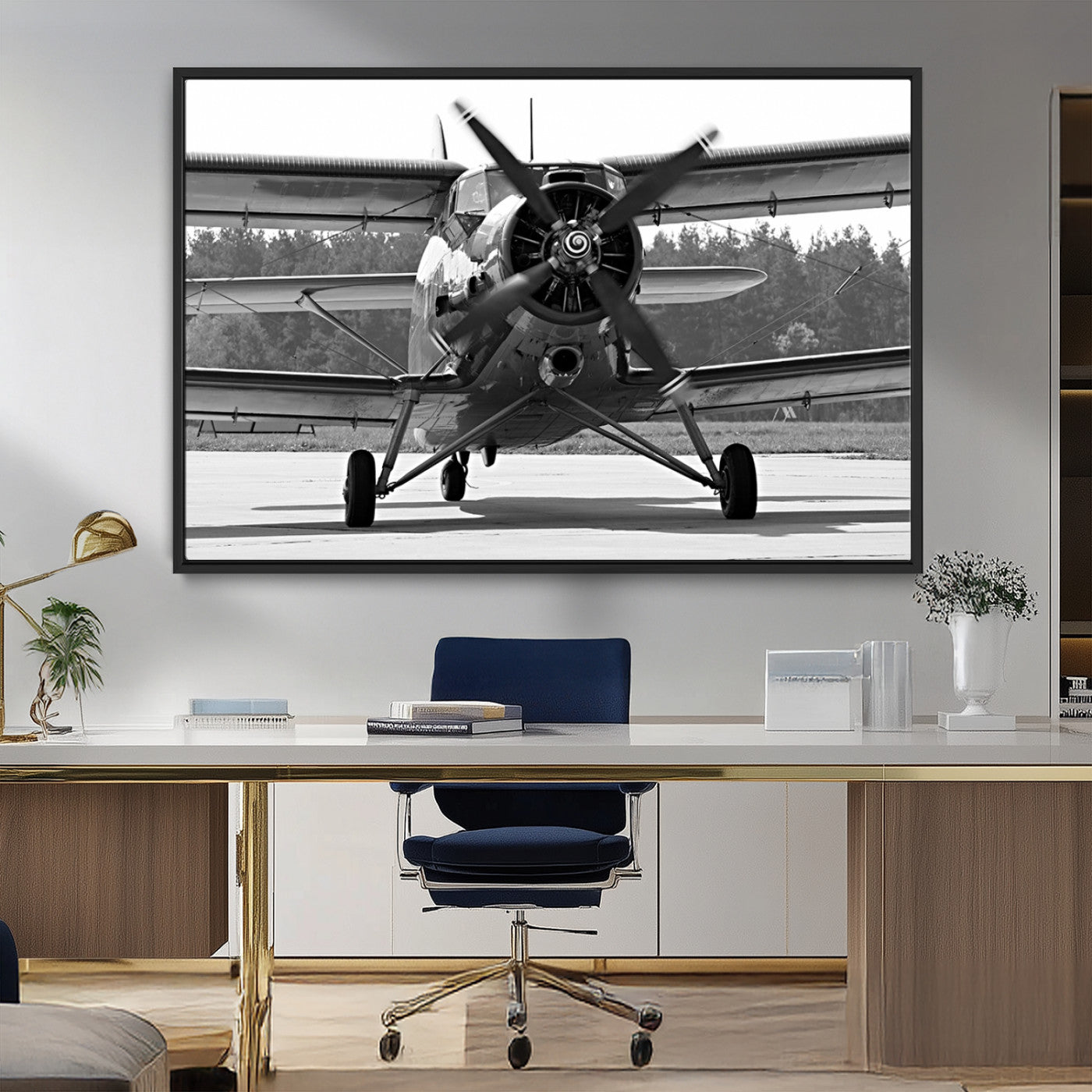 MGV-FC-36X24 - Wall Art Old War Plane Canvas Print
