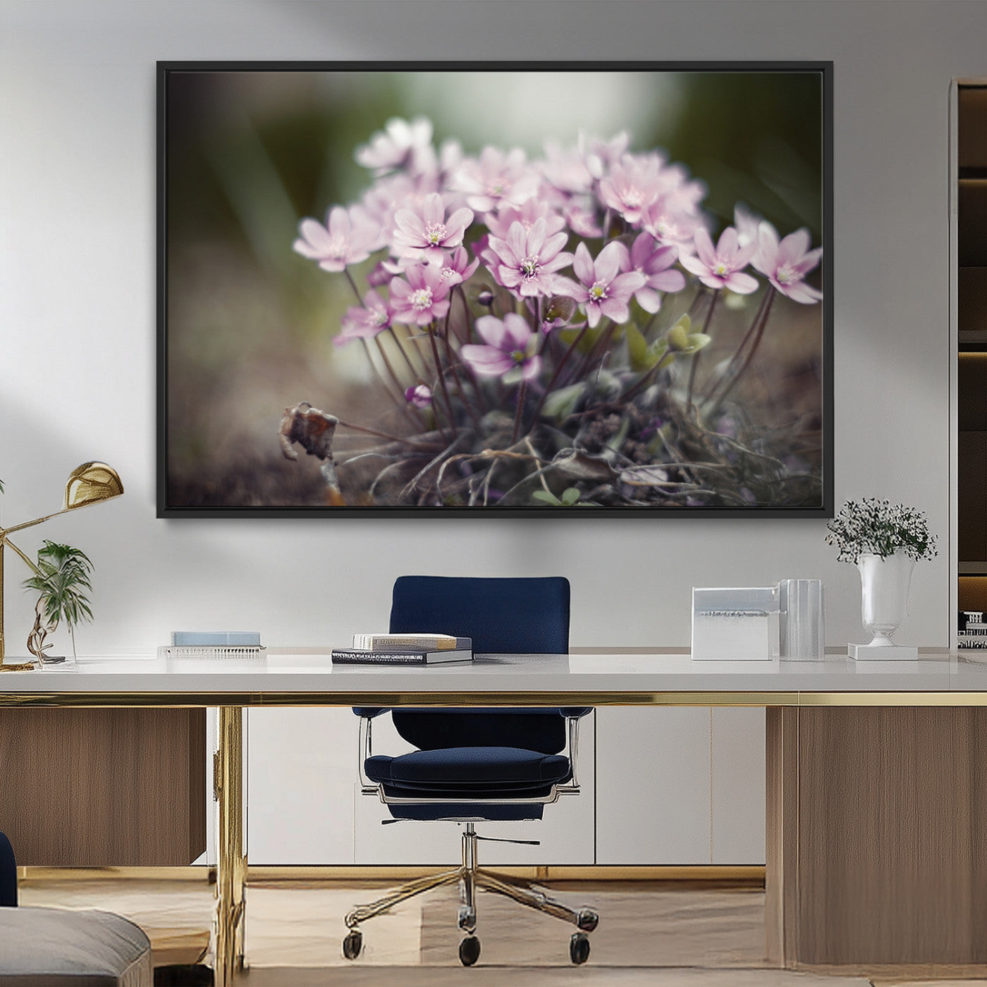 MGV-FC-36X24 - Pink Wild Flower Canvas Print