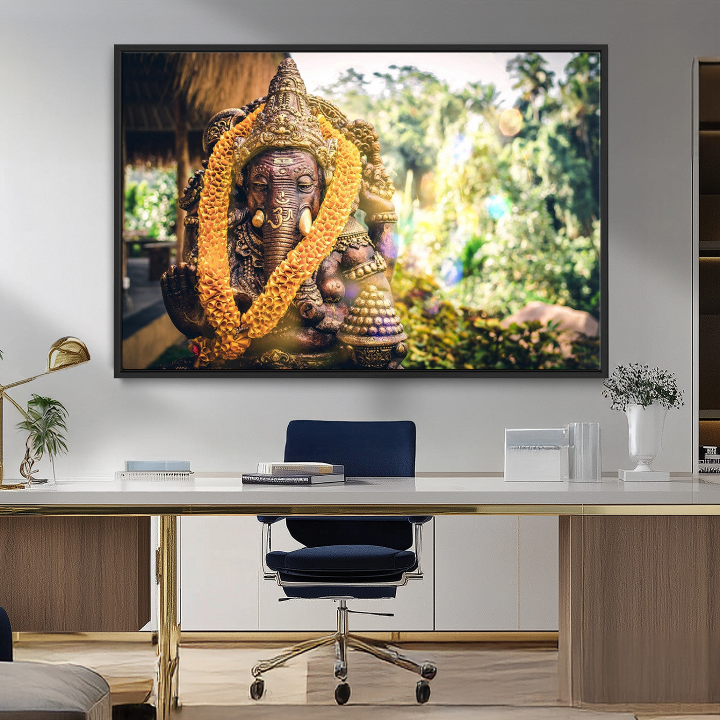 MGV-FC-36X24 - Hinduism Statue Wall Art Canvas Print