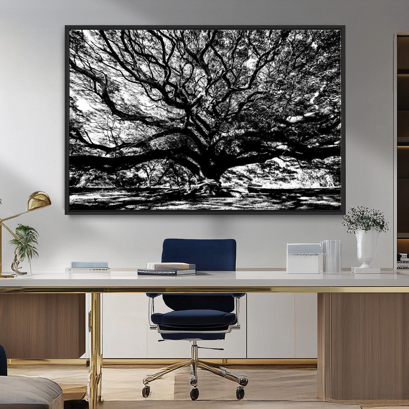 MGV-FC-36X24 - Mighty Angel Oak Wall Art | Angel Oak Tree Art Print