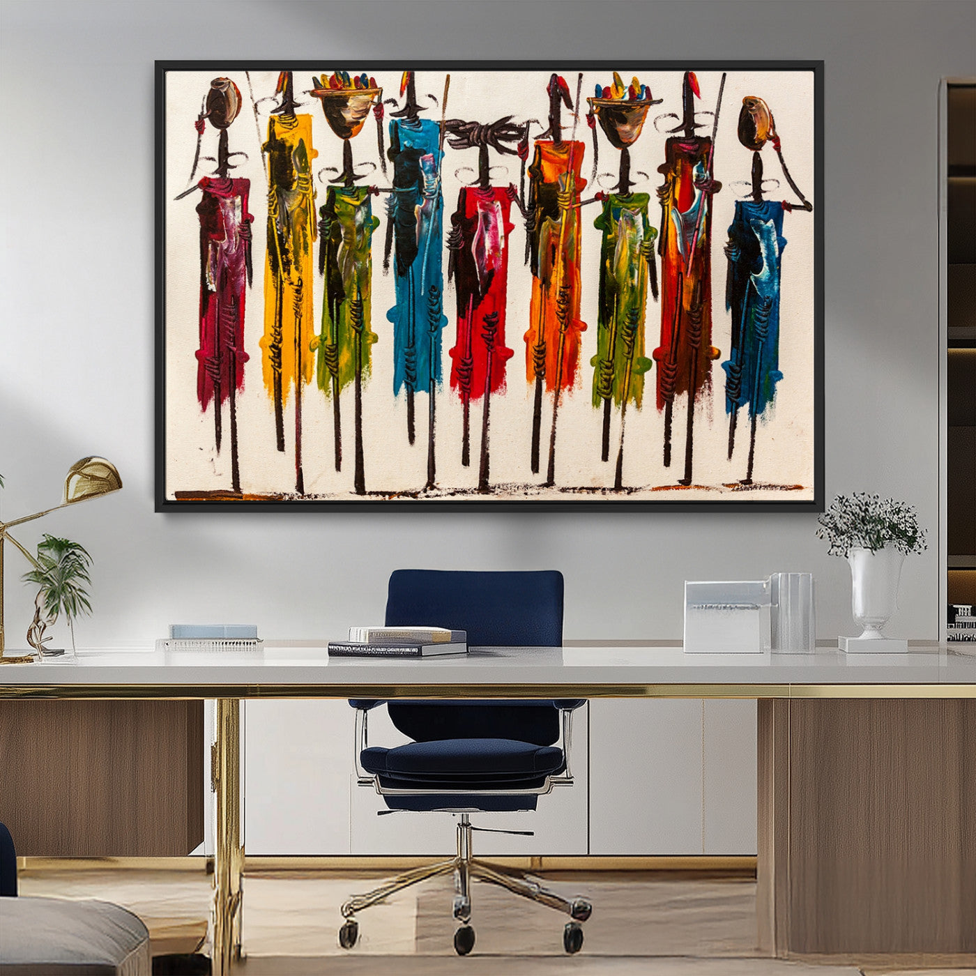 MGV-FC-36X24 - Abstract African Women Wall Art Canvas Print
