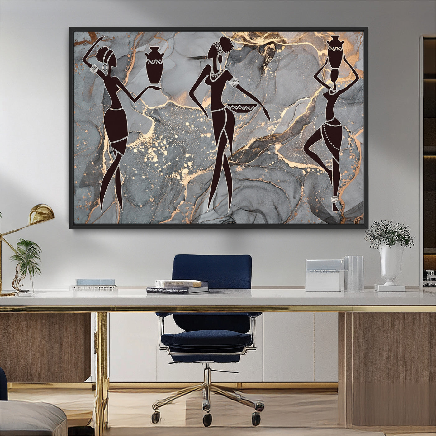 MGV-FC-36X24 - Abstract African Womens Art Canvas Print