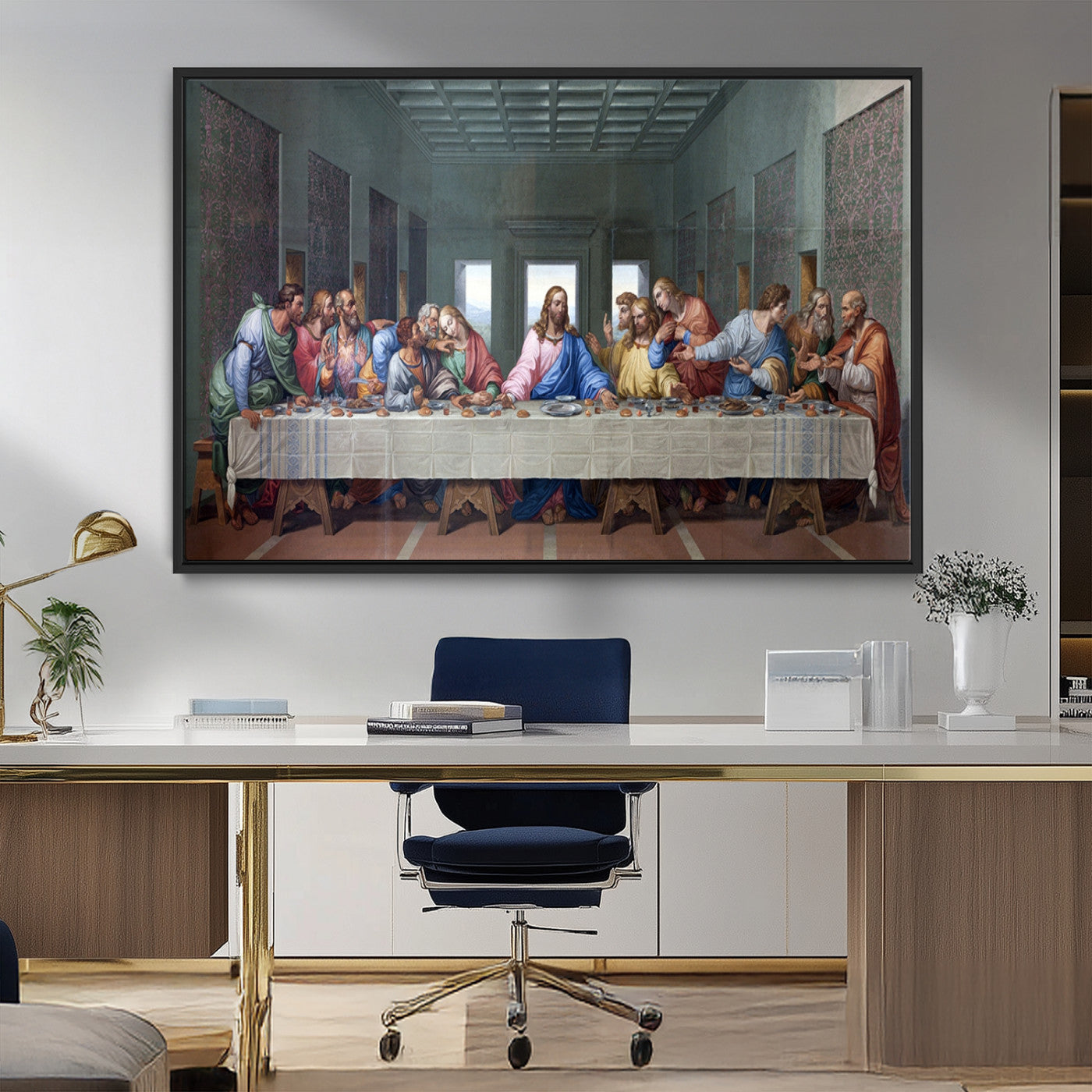 MGV-FC-36X24 - The Last Supper Multi Panel Canvas Wall Art