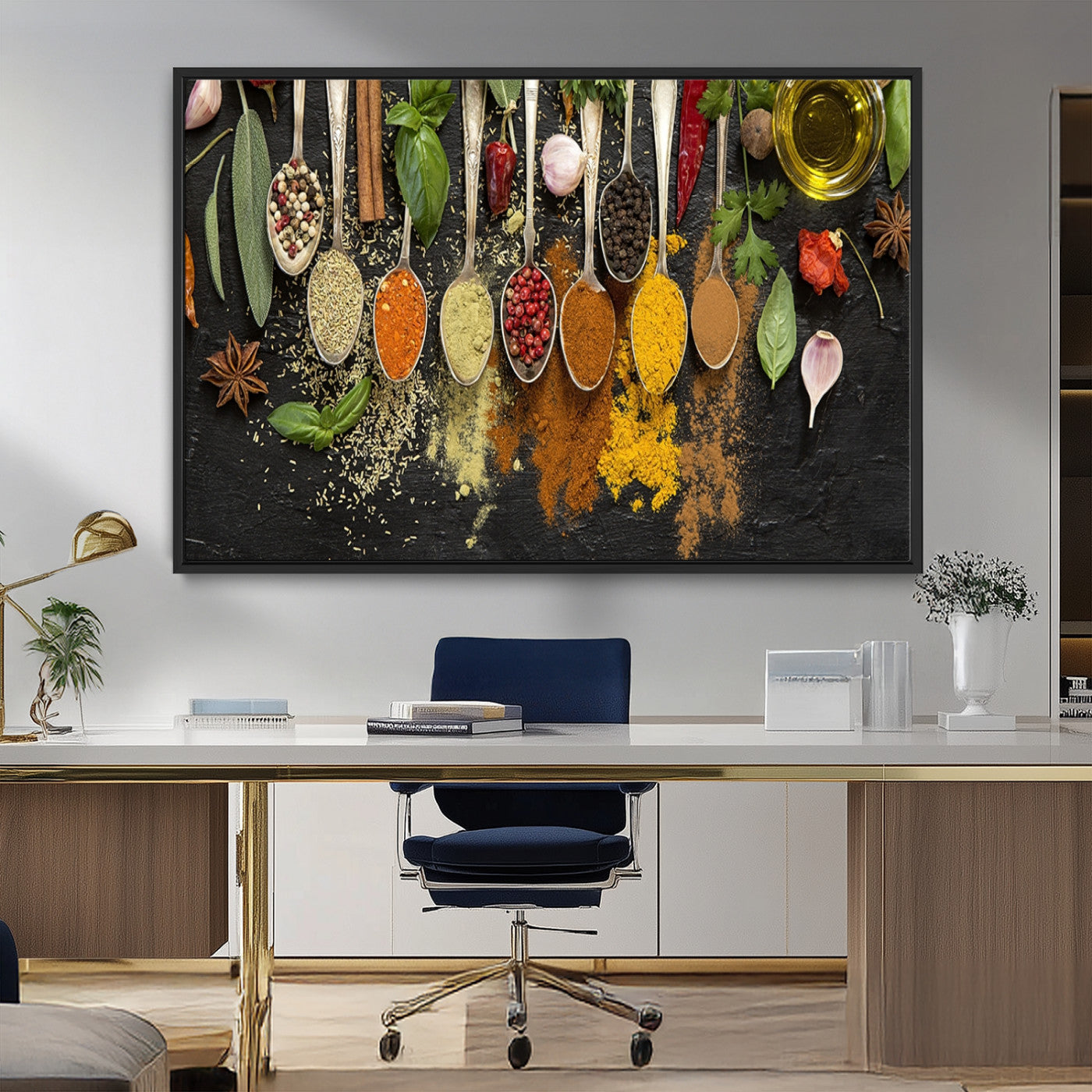 MGV-FC-36X24 - Kitchen Spice Wall Art Canvas Print