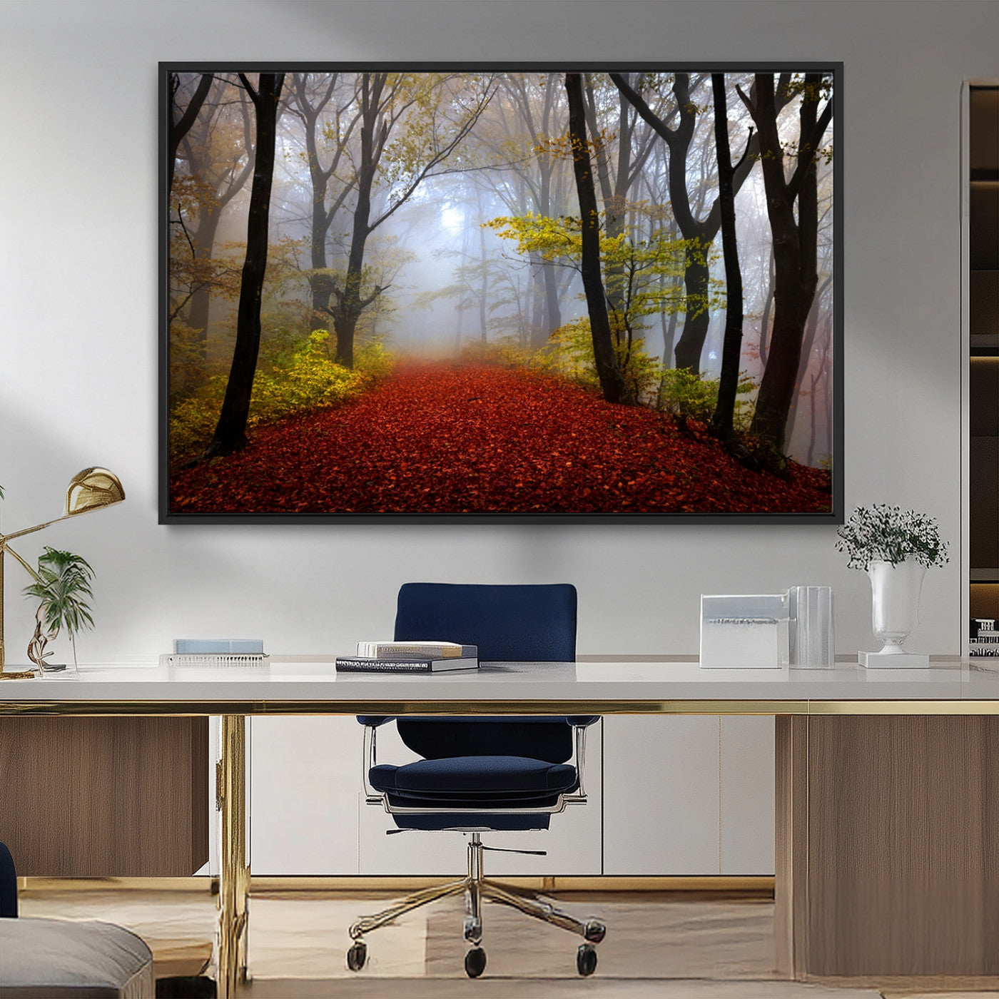 MGV-FC-36X24 - Foggy Forest Wall Art Landscape Canvas Print