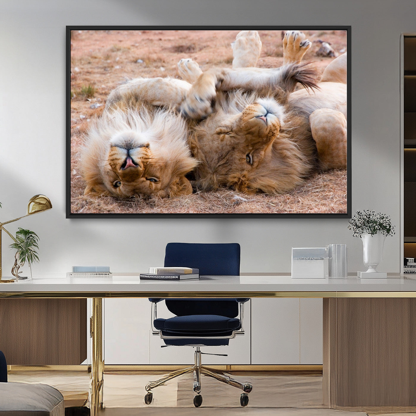 MGV-FC-36X24 - Animal Wall Art Lion Canvas Print