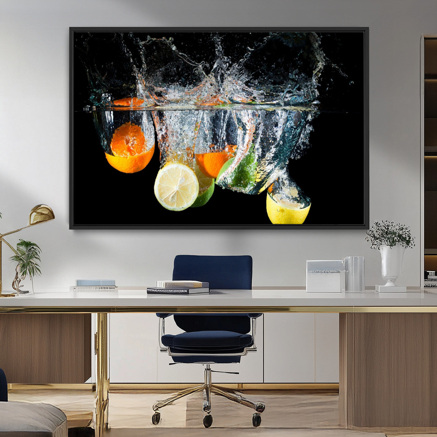 MGV-FC-36X24 - Kitchen Wall Art, Kitchen Fruits Art Canvas Print