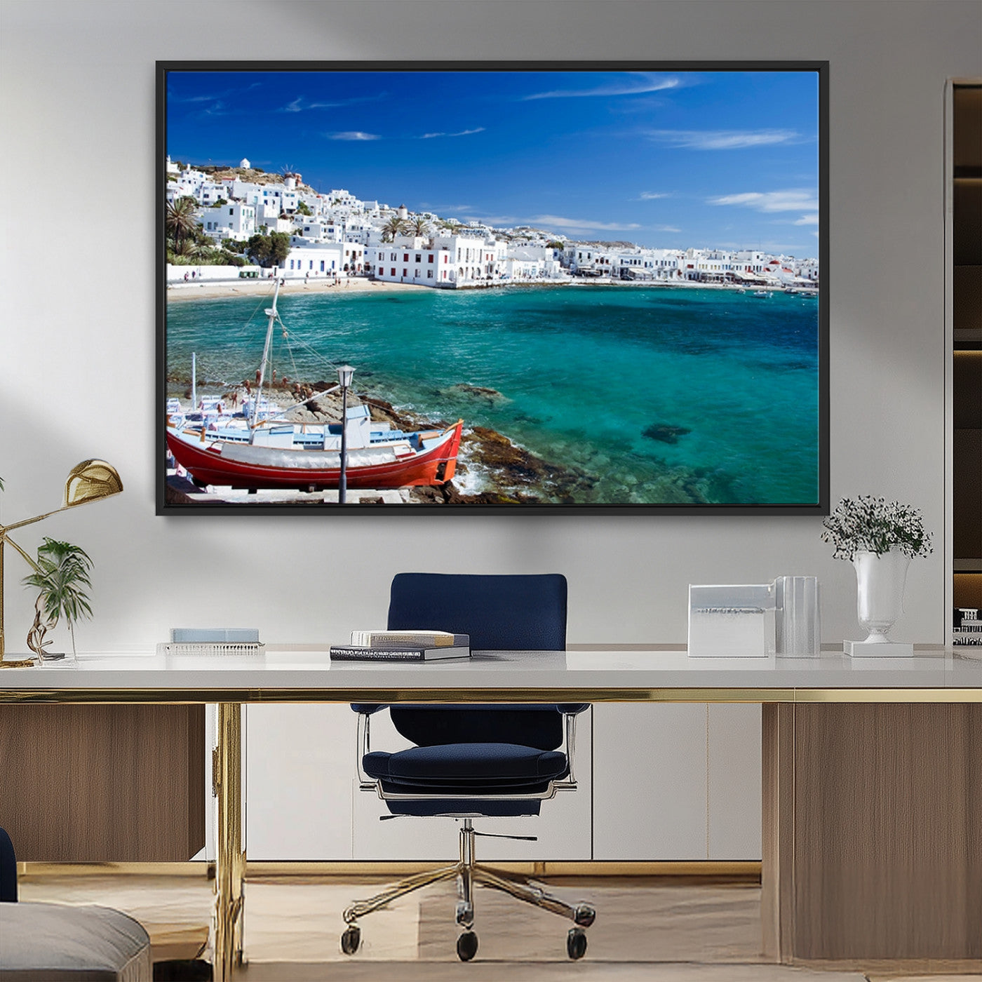 MGV-FC-36X24 - Santorini Wall Art Canvas Print