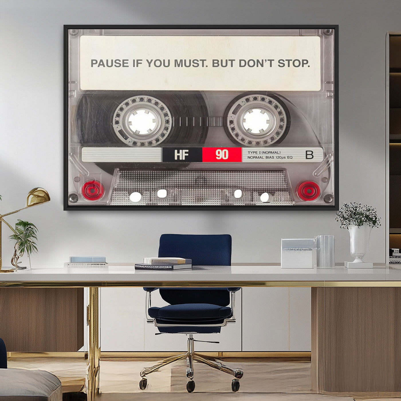 MGV-FC-36X24 - Music Cassette Iconic Wall Art Canvas Print