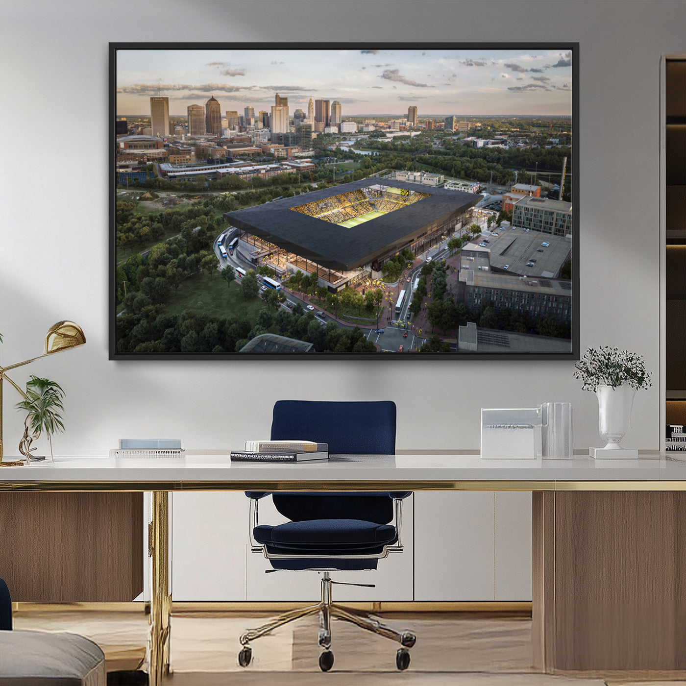 MGV-FC-36X24 - Columbus Crew Soccer Team Print - Columbus Crew Stadium Wall Art, Columbus Crew Soccer Wall Art
