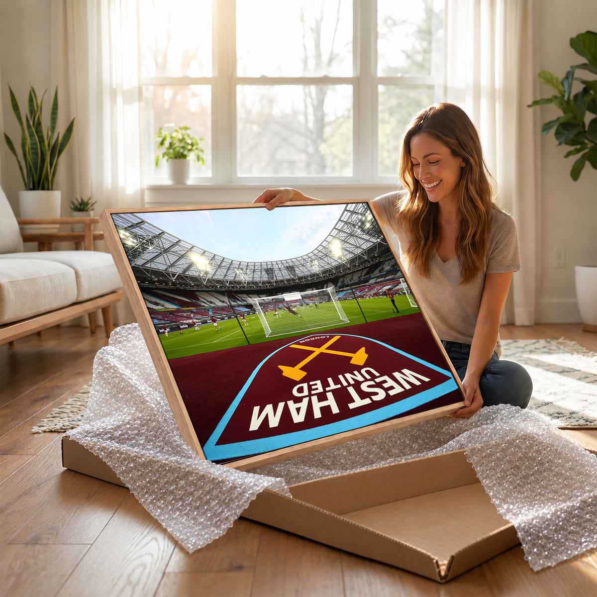 77367-MGV-CV-36X24 - West Ham United FC Stadium Canvas Wall Art, London Stadium