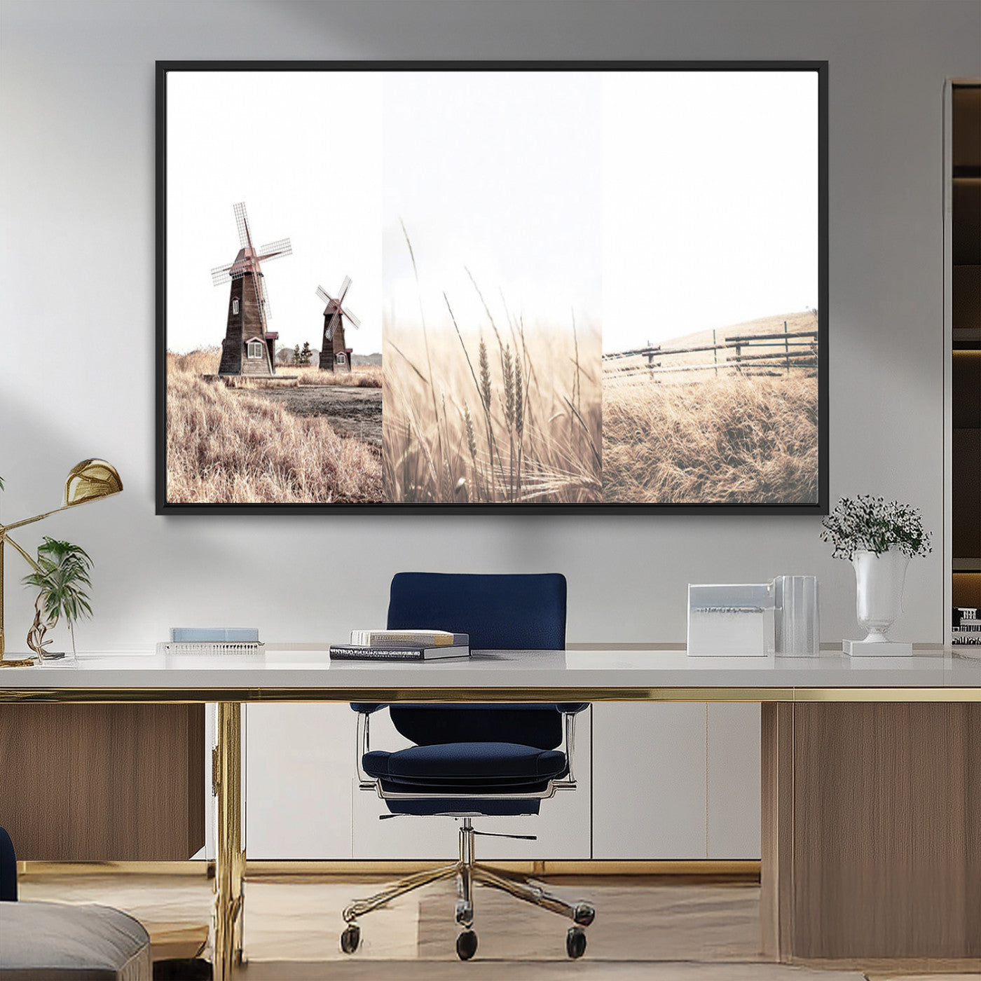 MGV-FC-36X24 - Farm Prints Set, Farmhouse Wall Art Canvas, Country House Decor, Country House Decor, Barn Print,