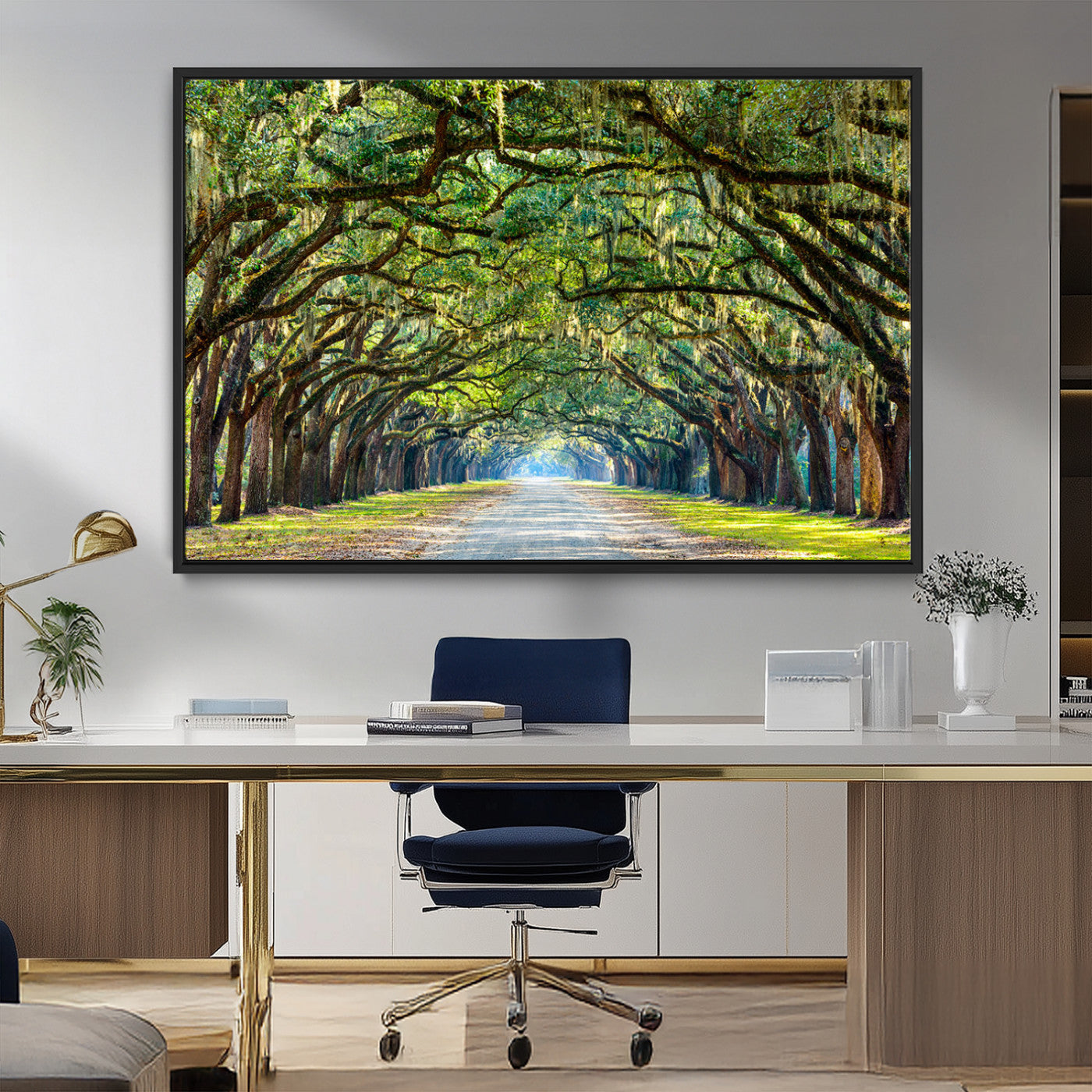 MGV-FC-36X24 - Wormsloe State Plantation Driveway Wall Art Canvas Print