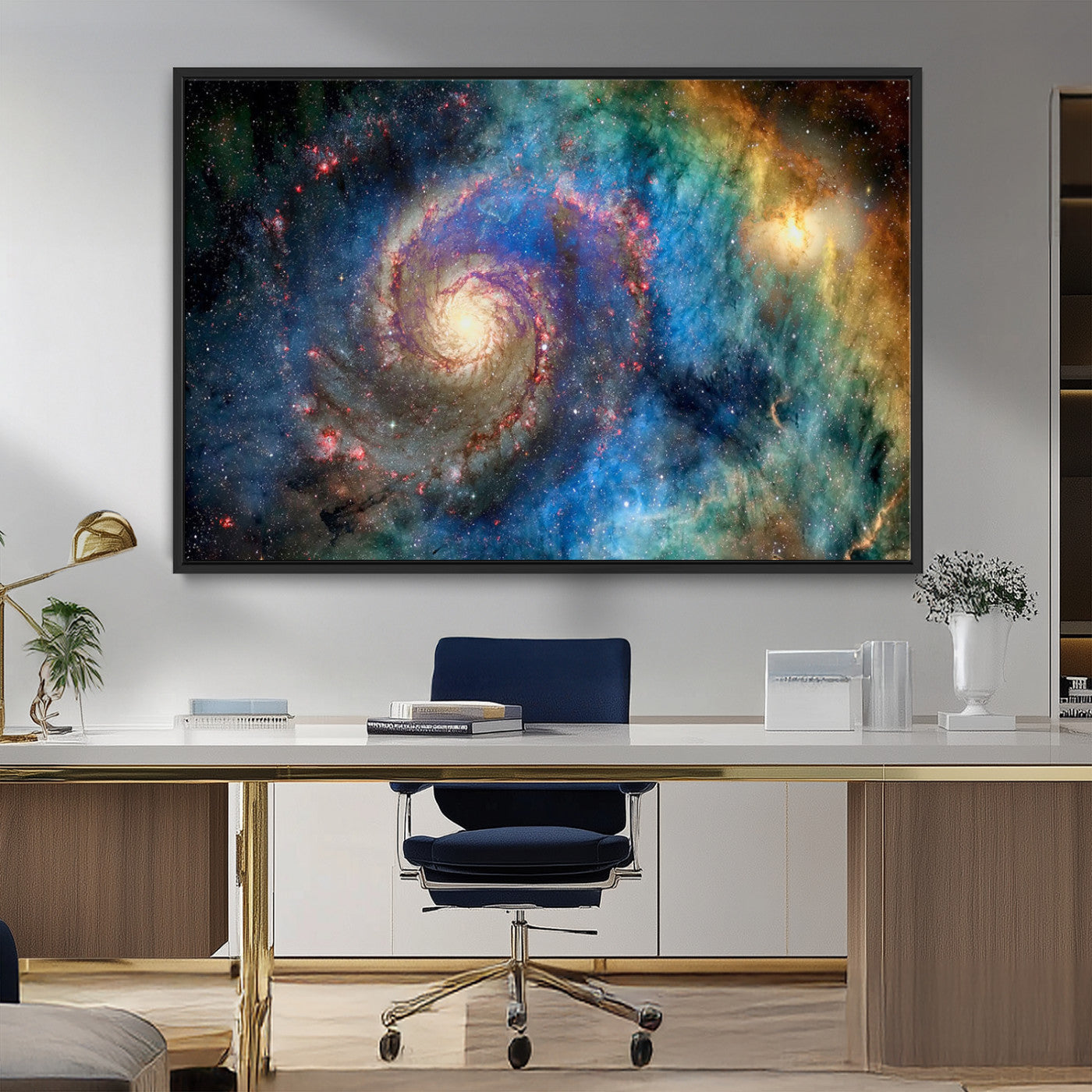 MGV-FC-36X24 - Spiral Galaxy Wall Art Canvas Print