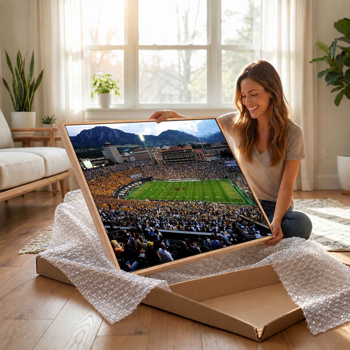 60552-MGV-CV-36X24 - Folsom Field, University of Colorado Buffaloes Football