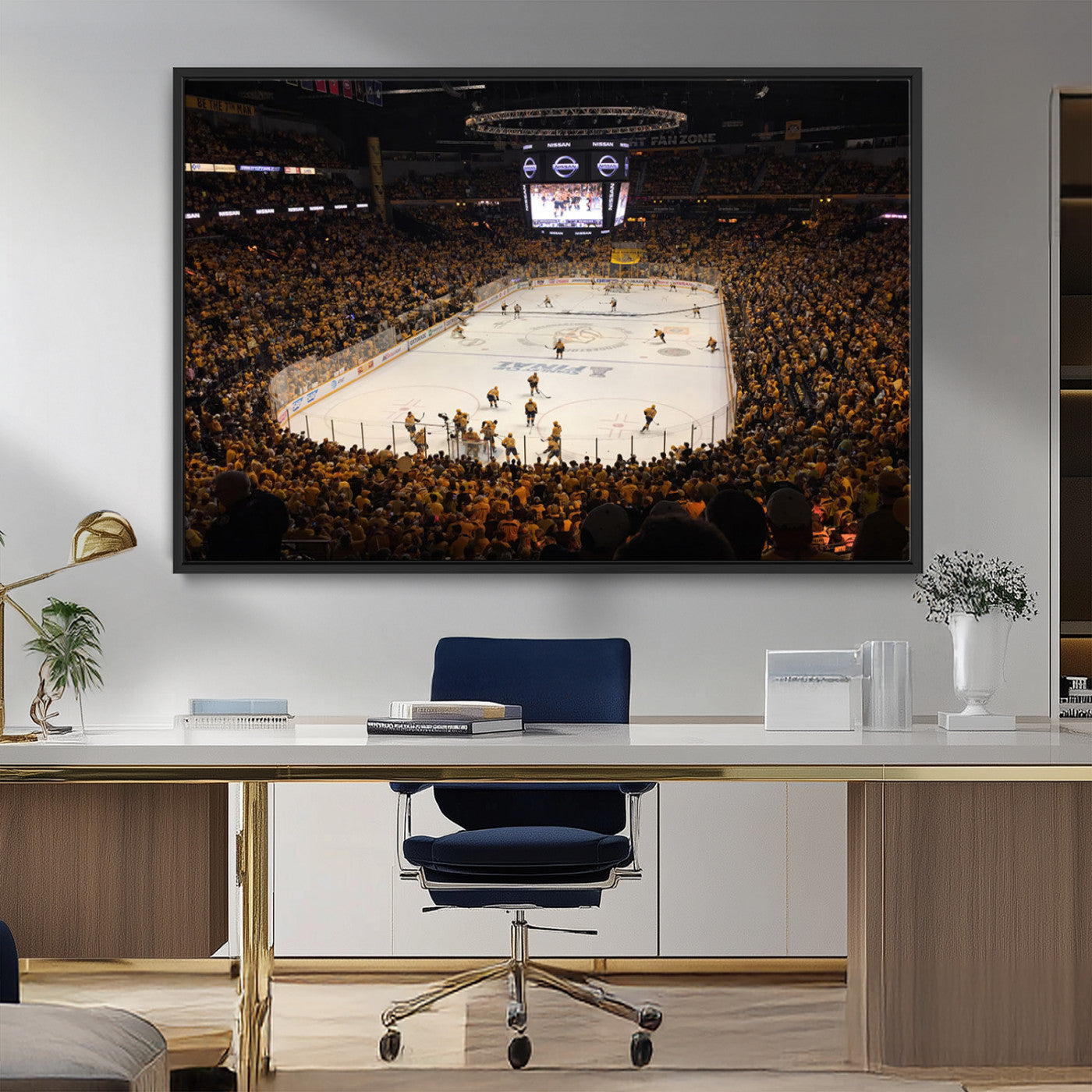 MGV-FC-36X24 - Bridgestone Arena - Nashville Predators Hockey Team Print - Nashville Wall Art Canvas Print