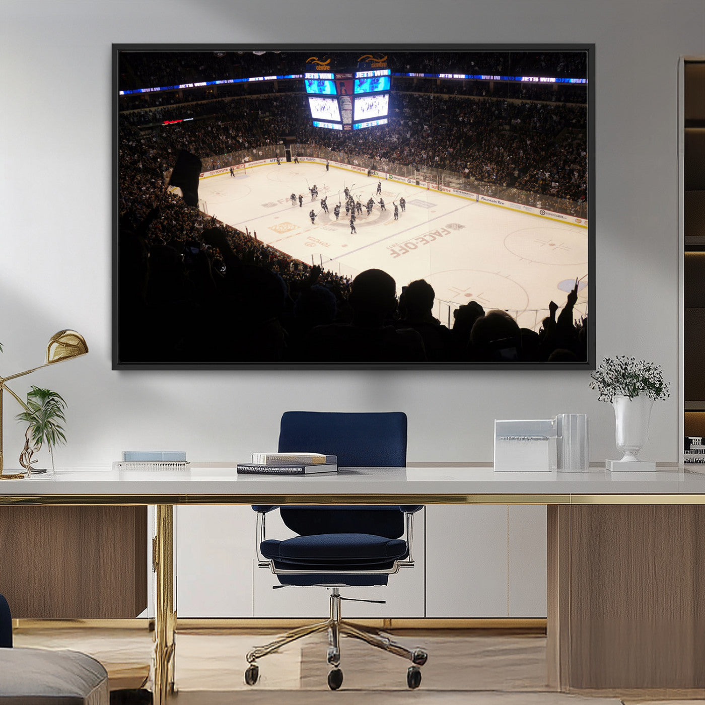 MGV-FC-36X24 - Canada Life Centre Wall Art | Winnipeg Jets Hockey Team Print Canvas | Ready to Hang | Winnipeg Wall