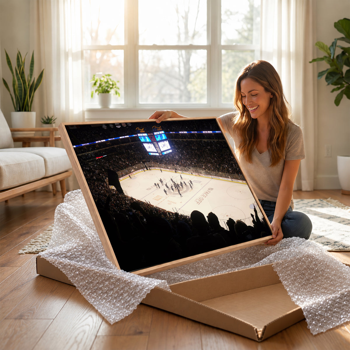 22497-MGV-CV-36X24 - Canada Life Centre Wall Art | Winnipeg Jets Hockey Team Print Canvas | Ready to Hang | Winnipeg Wall