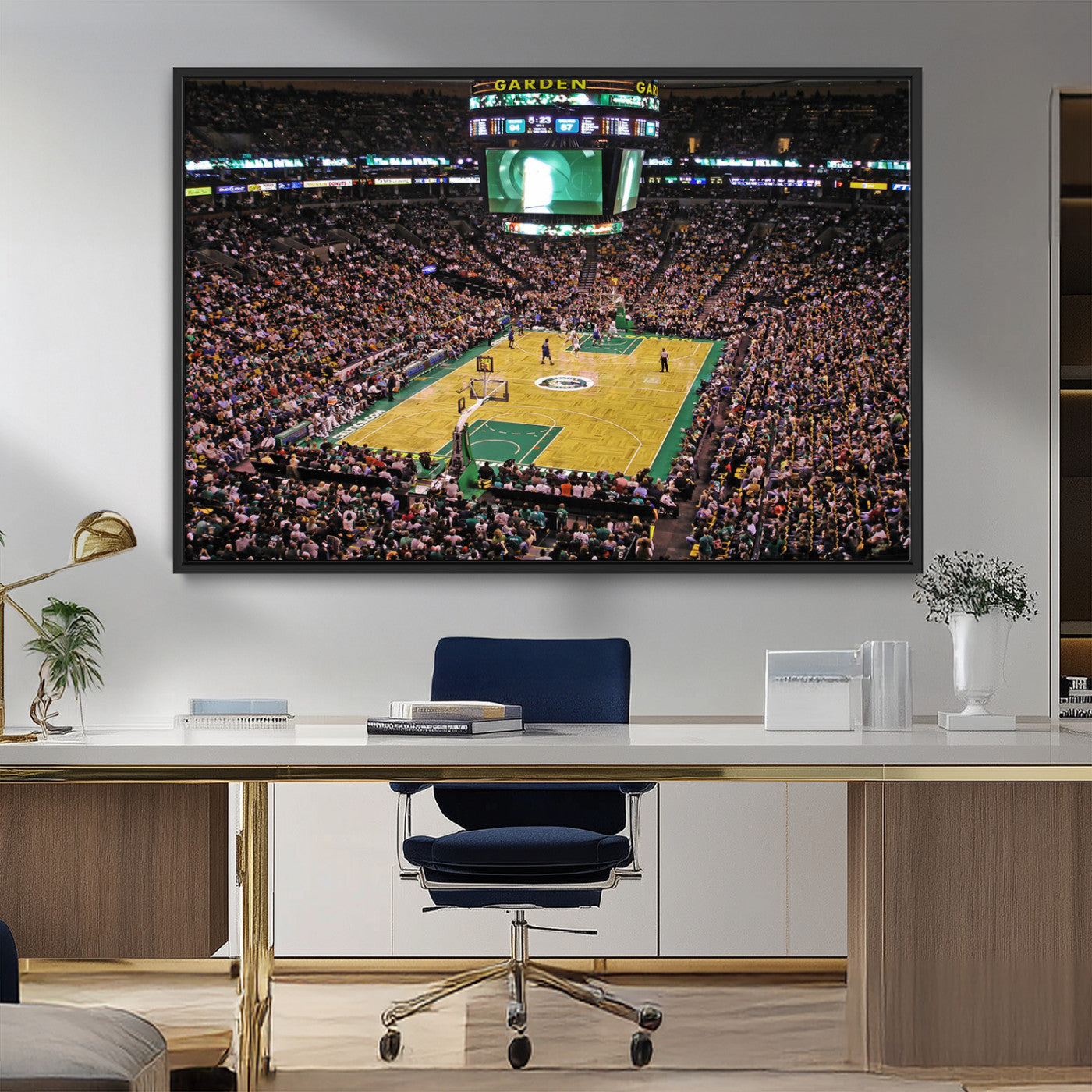 MGV-FC-36X24 - Celtics Game Versus The Timberwolves | Baseball Stadium Wall Art | Canvas Print | Ready to Hang