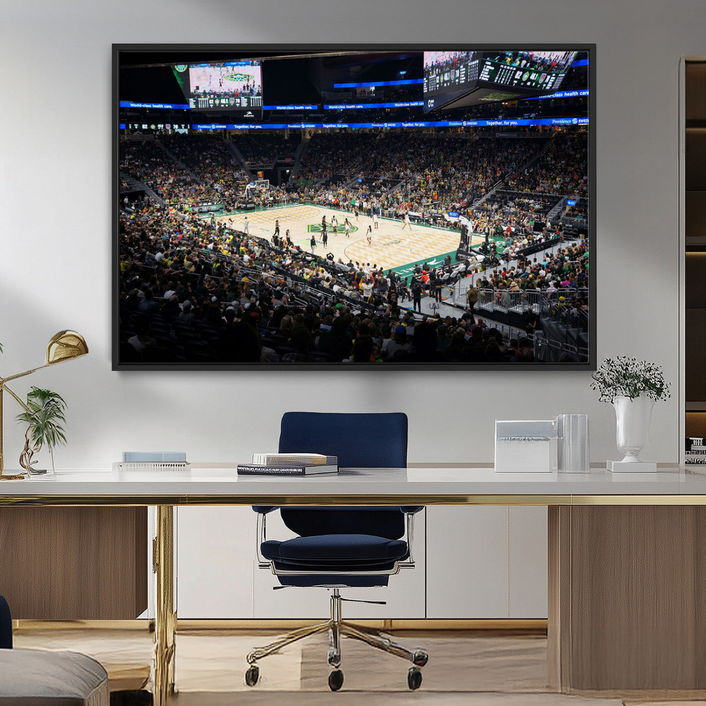 MGV-FC-36X24 - Climate Pledge Arena | Washington Seattle Kraken Hockey Stadium Wall Art | Canvas Print | Ready to