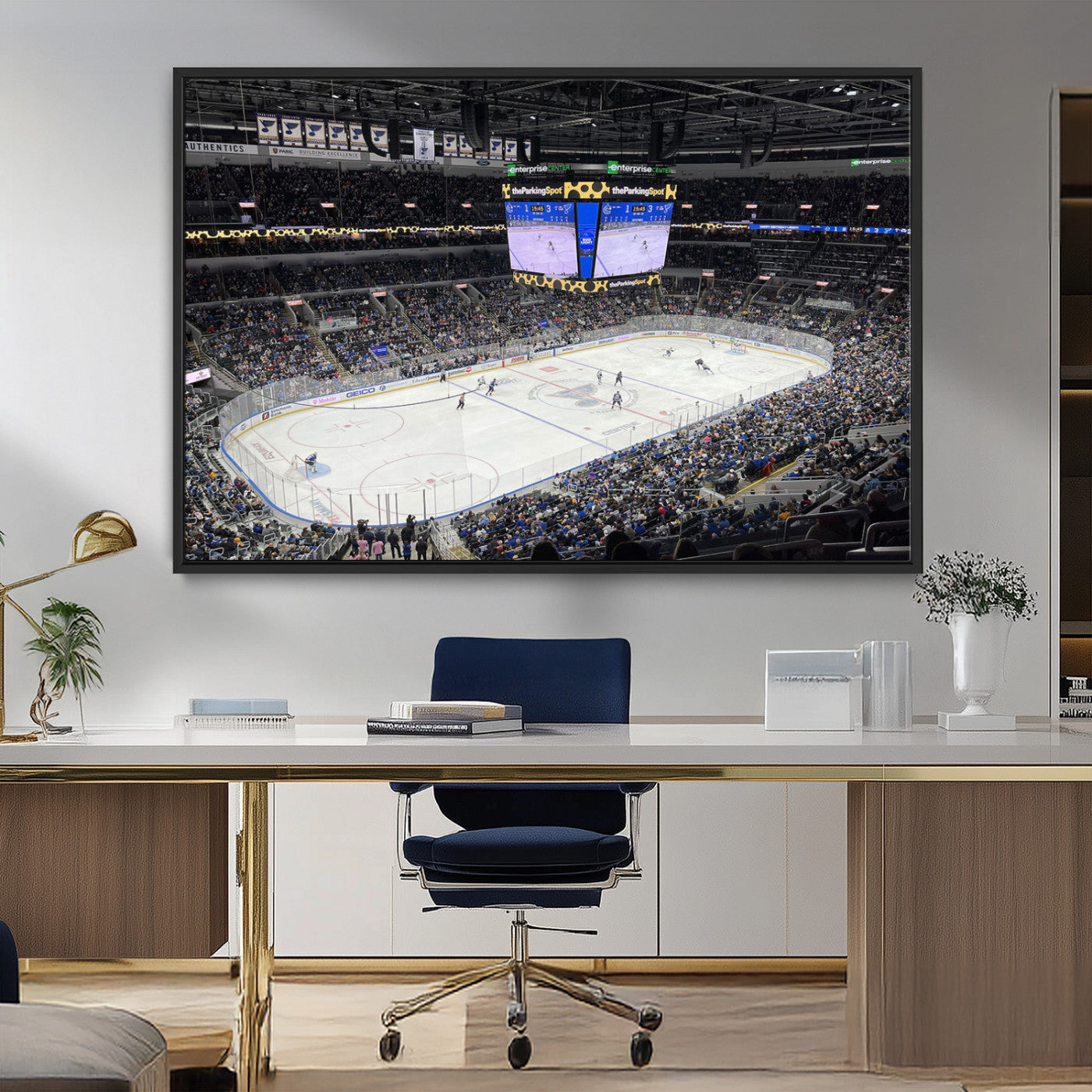 MGV-FC-36X24 - Enterprise Center Missouri St. Louis Blues Hockey Stadium Wall Art Canvas Print