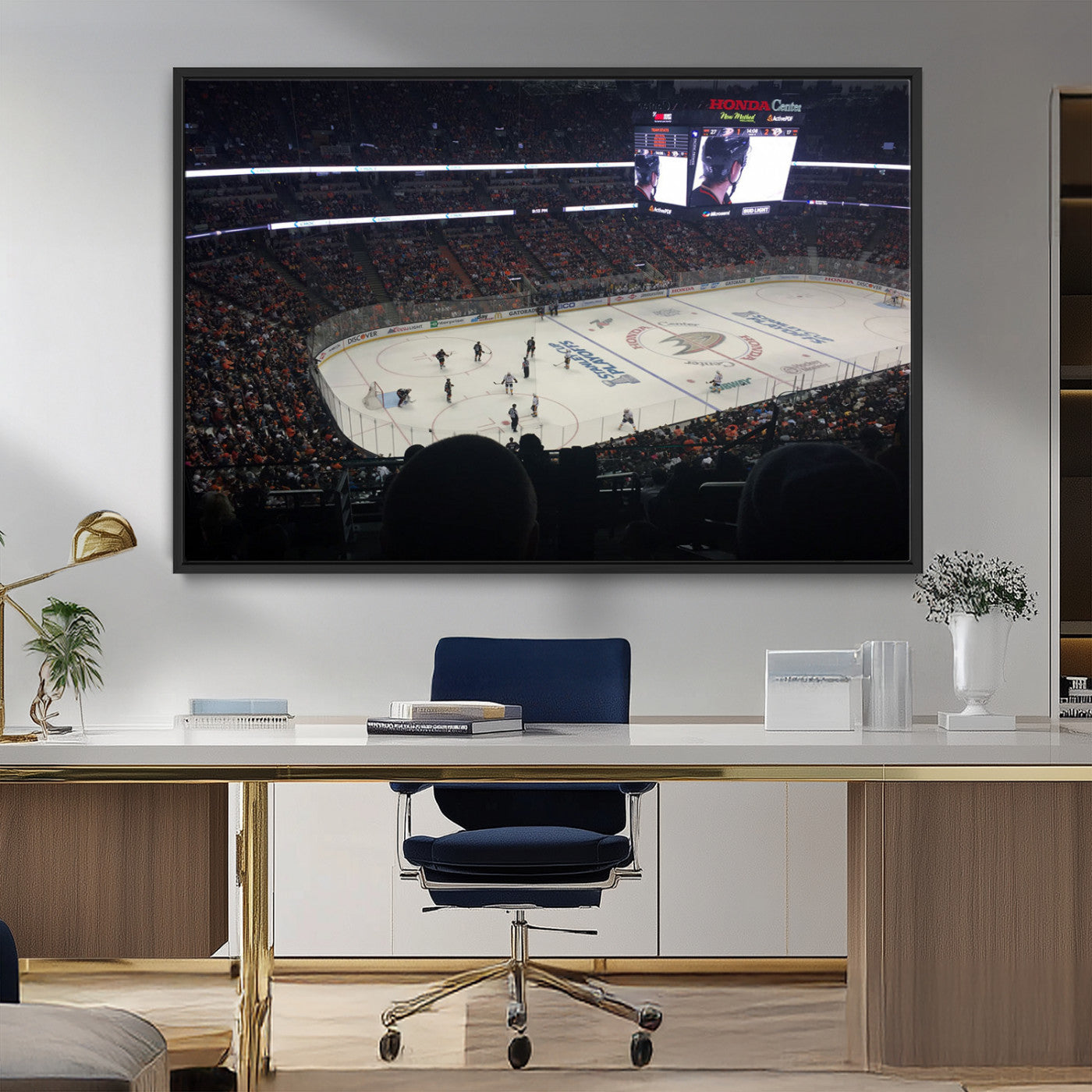 MGV-FC-36X24 - Honda Center California Anaheim Ducks Hockey Stadium Wall Art, Honda Center California Stadium Wall