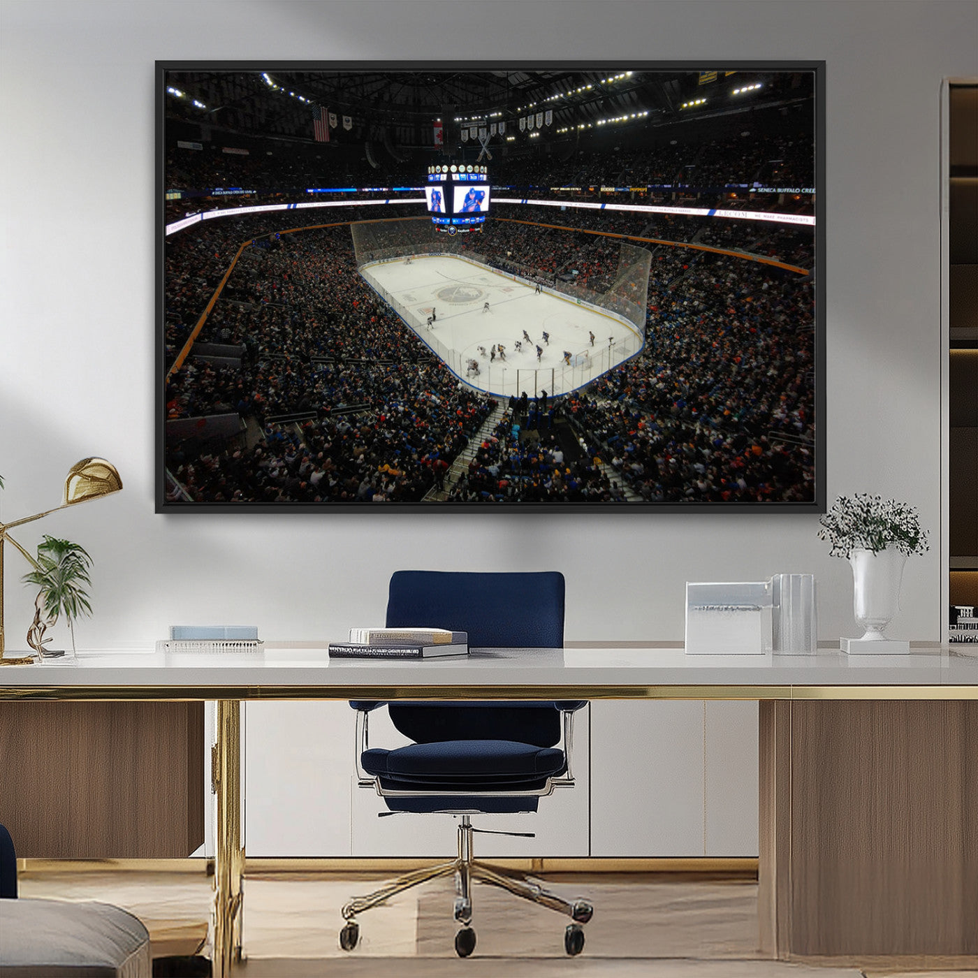 MGV-FC-36X24 - KeyBank Center New York Buffalo Sabres Hockey Stadium Canvas Print Wall Art