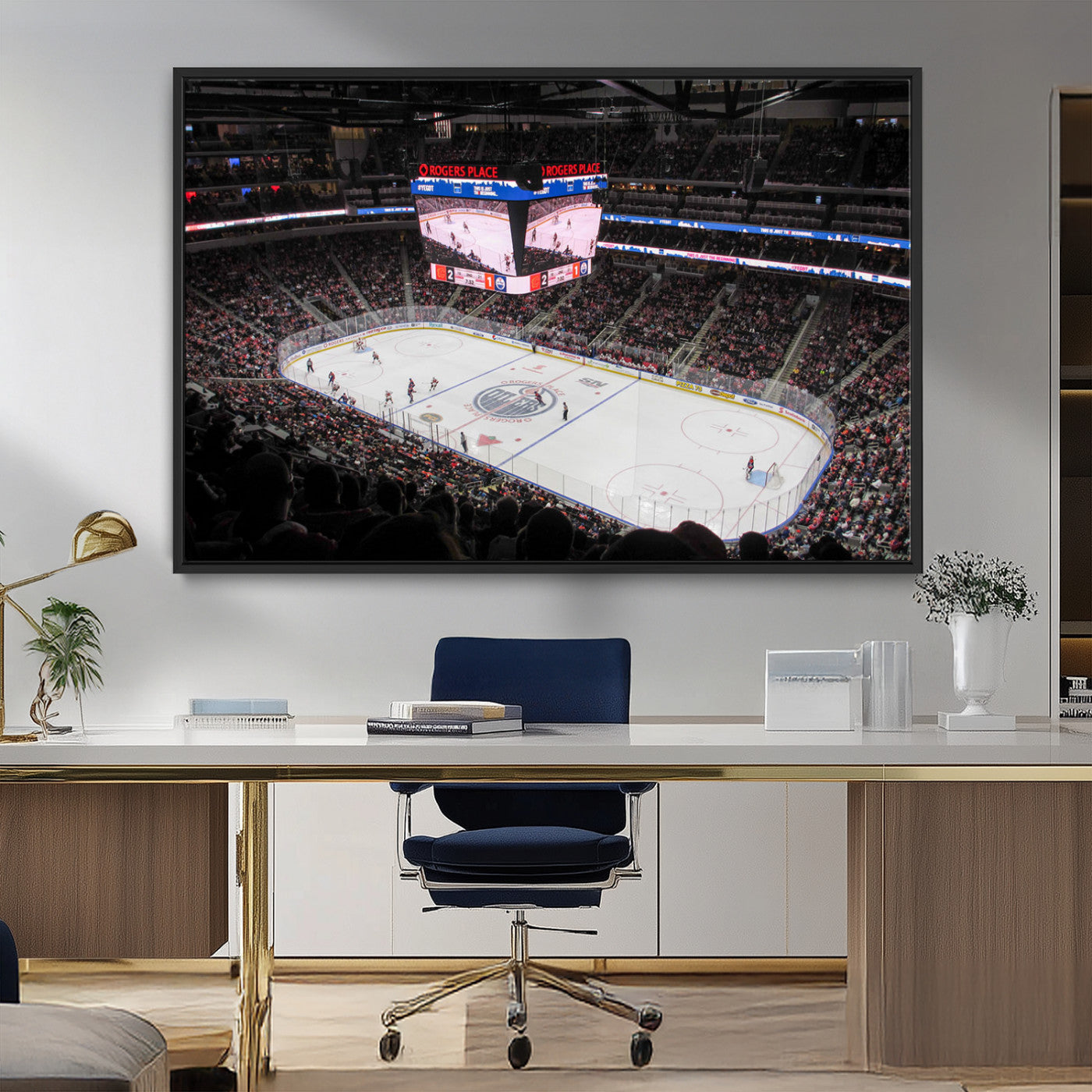 MGV-FC-36X24 - Rogers Place Edmonton Oilers Ice Hockey Stadium Wall Art, Rogers Place Edmonton Oilers Wall Art