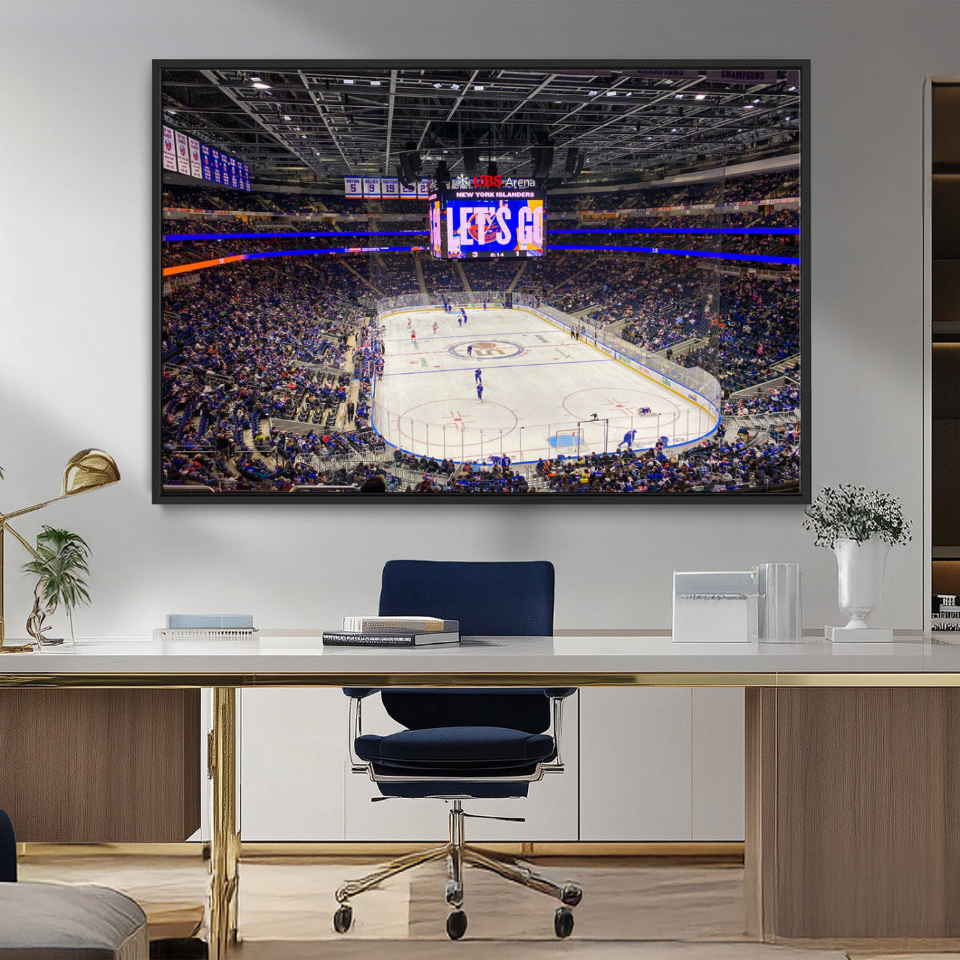 MGV-FC-36X24 - UBS Arena Elmont New York Islanders Ice Hockey Wall Art, UBS Arena Elmont Wall Art Canvas Print