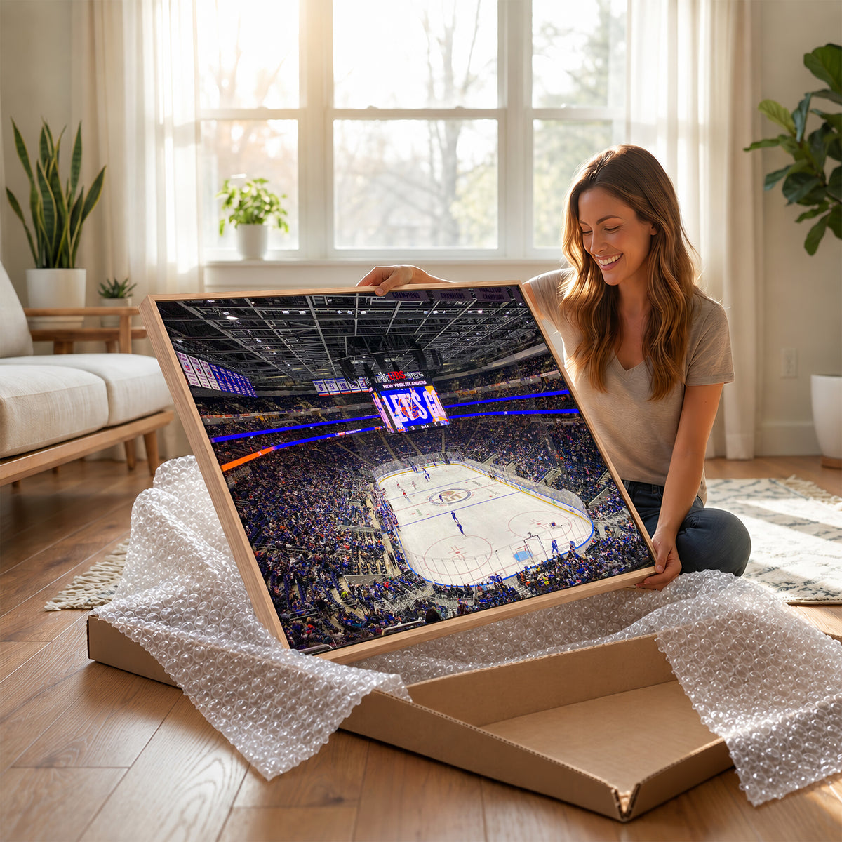 78692-MGV-CV-36X24 - UBS Arena Elmont New York Islanders Ice Hockey Wall Art, UBS Arena Elmont Wall Art Canvas Print