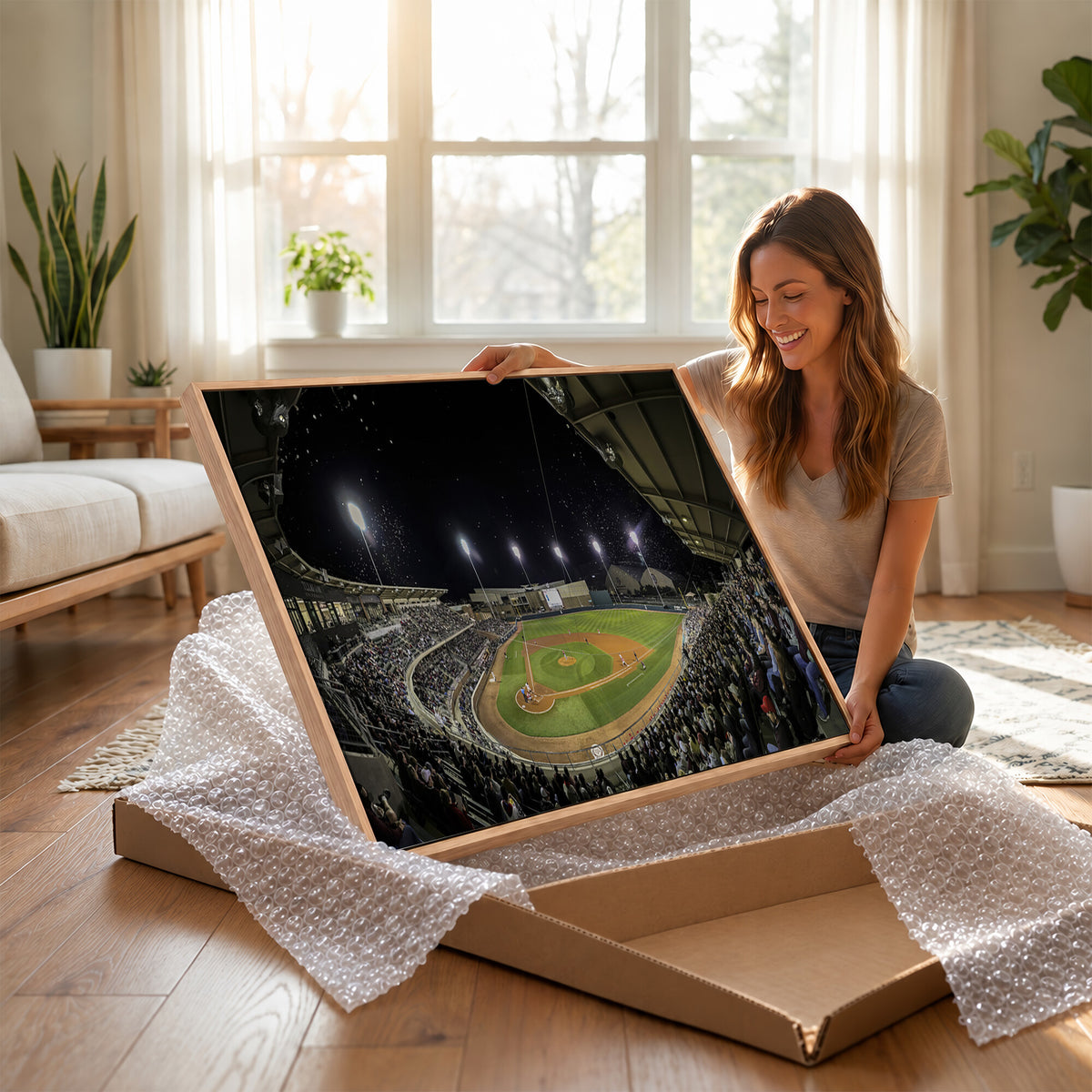 10262-MGV-CV-36X24 - Olsen Field at Blue Bell Park - Texas A&M Aggies Baseball Stadium Wall Art Canvas Print