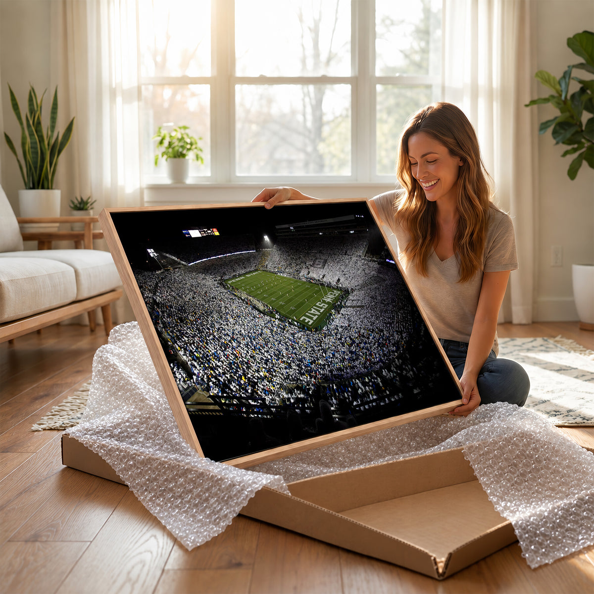 96825-MGV-CV-36X24 - Penn State Football Stadium Wall Art - Beaver Stadium Canvas Print