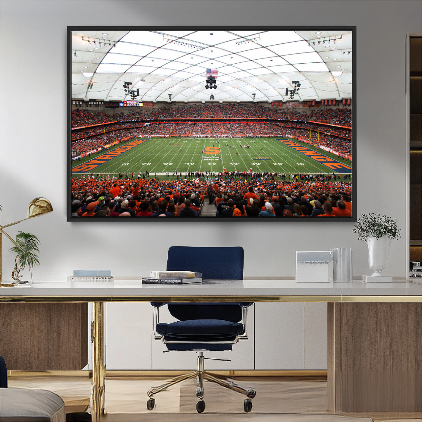 MGV-FC-36X24 - Syracuse University Orange Football Team Print - Syracuse JMA Wireless Dome Wall Art Canvas Print