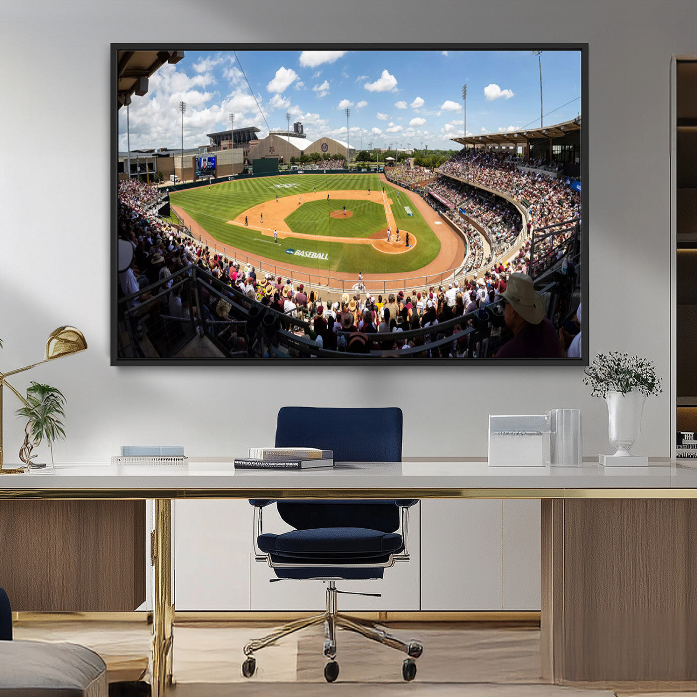 MGV-FC-36X24 - The Texas A&M University Aggies Athletics Team Print - College Station Kyle Field Wall Art Canvas